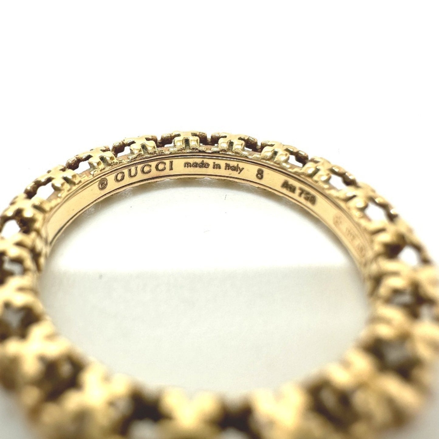 Gucci Gold Pink Gold (18K) Band Ring