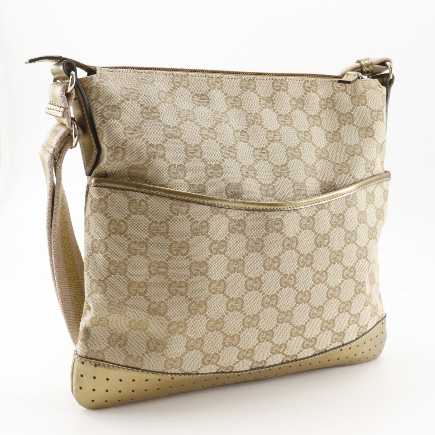 Gucci Gg Canvas Beige Gg Canvas Shoulder Bag