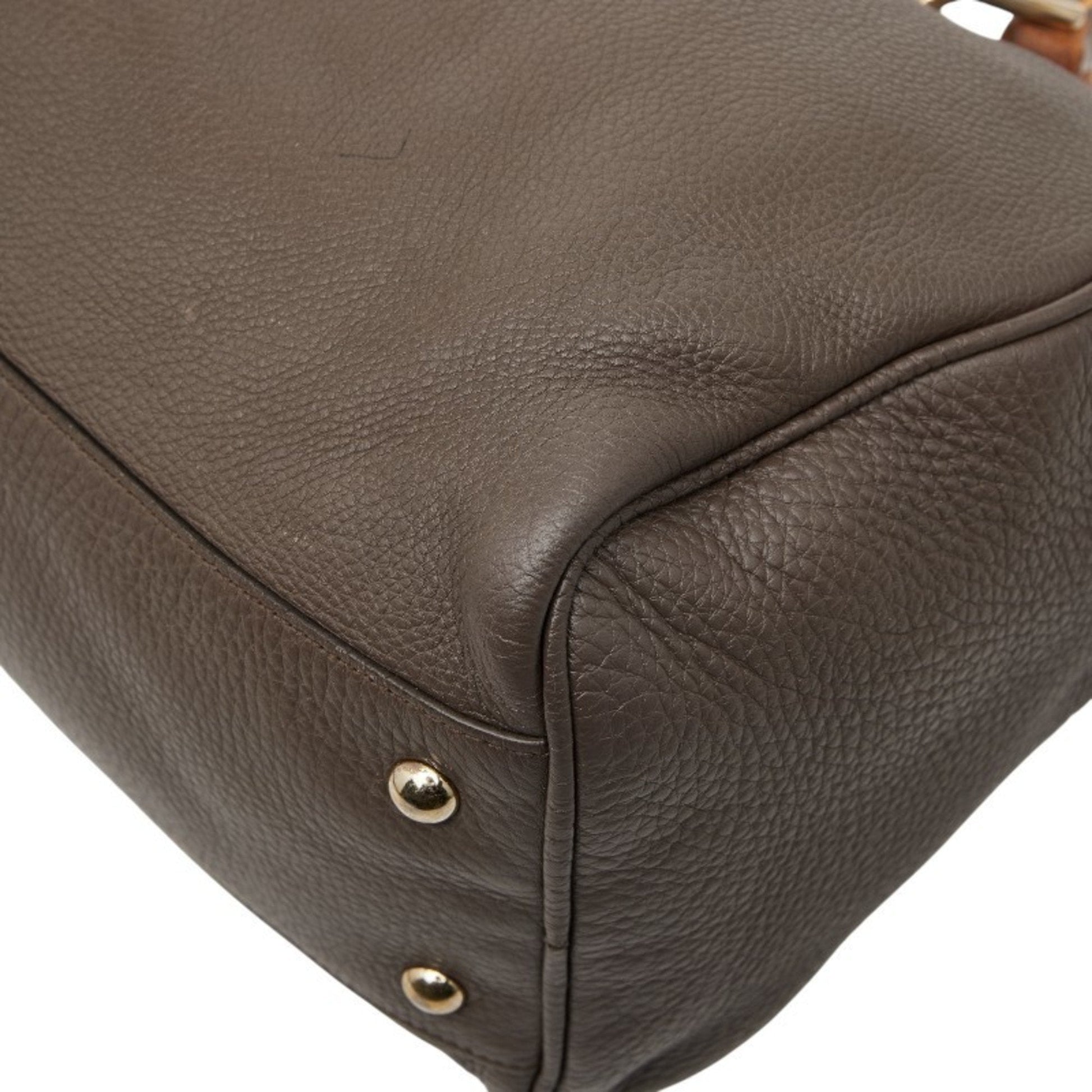 Gucci Brown Leather Handbag Shoulder Bag