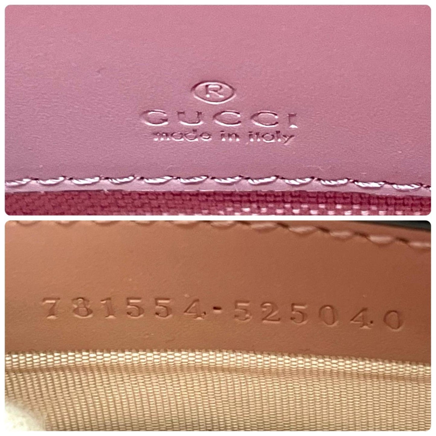 Gucci Pink Leather Shoulder Bag