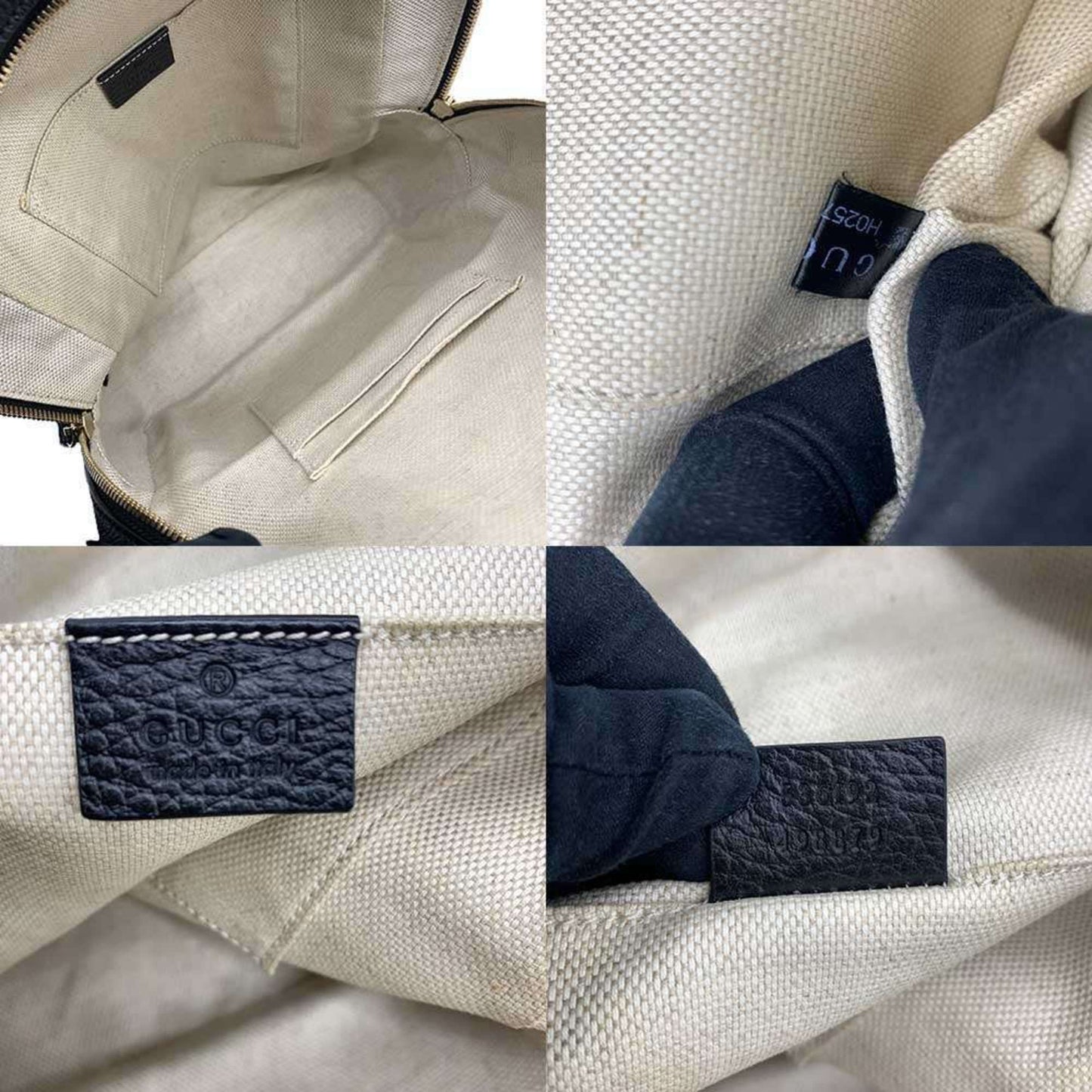 Gucci Black Leather Backpack