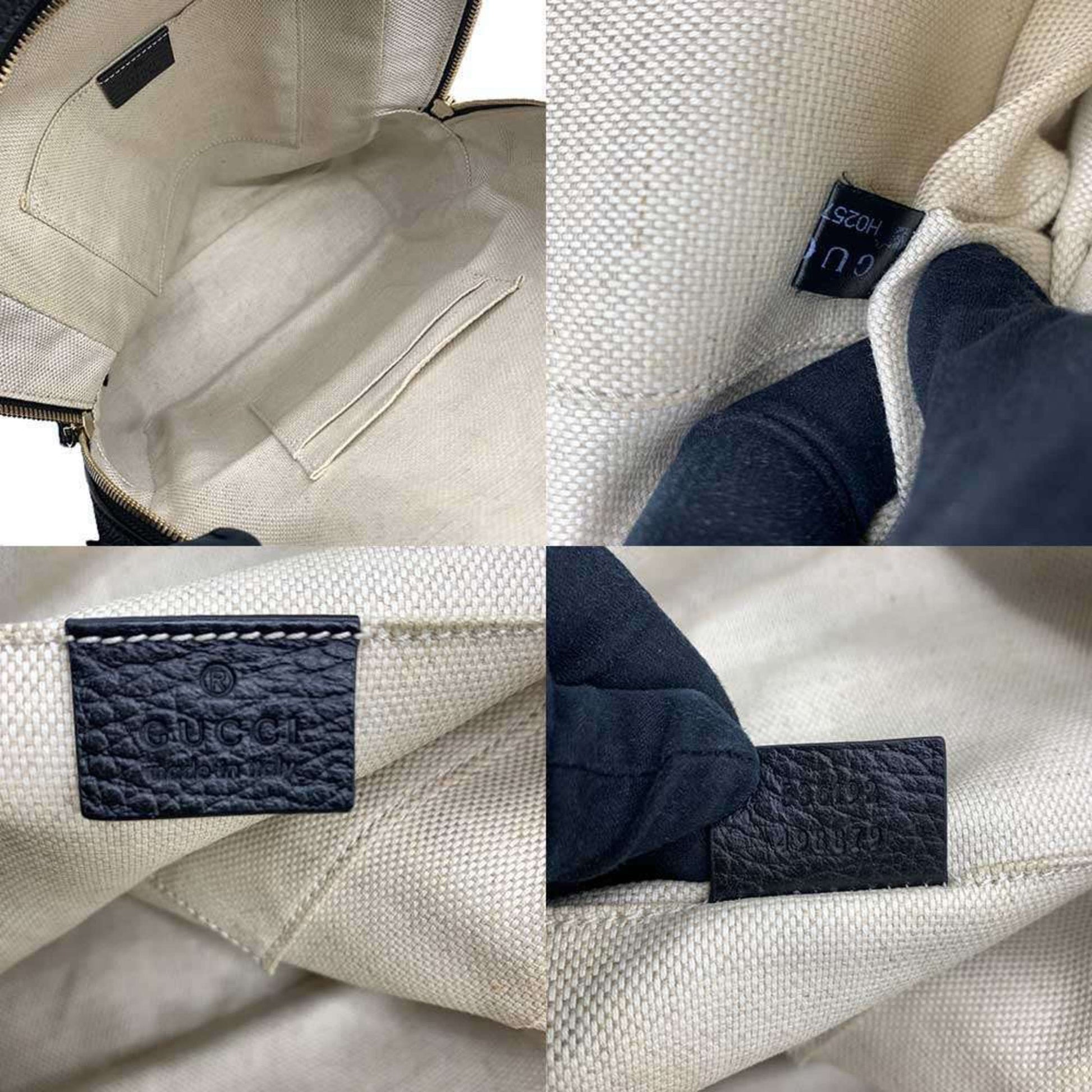 Gucci Black Leather Backpack