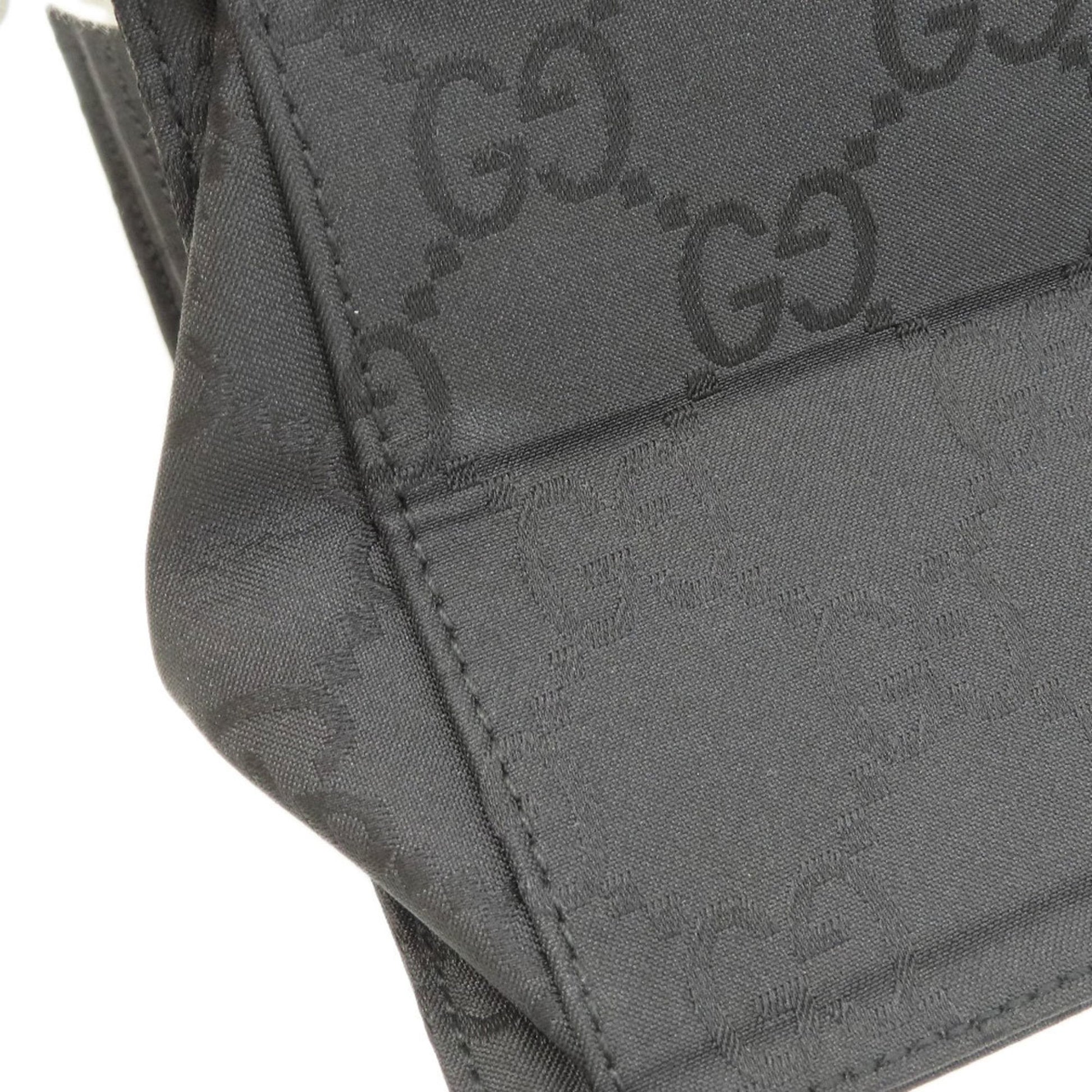 Gucci Black Nylon Canvas Briefcase Handbag