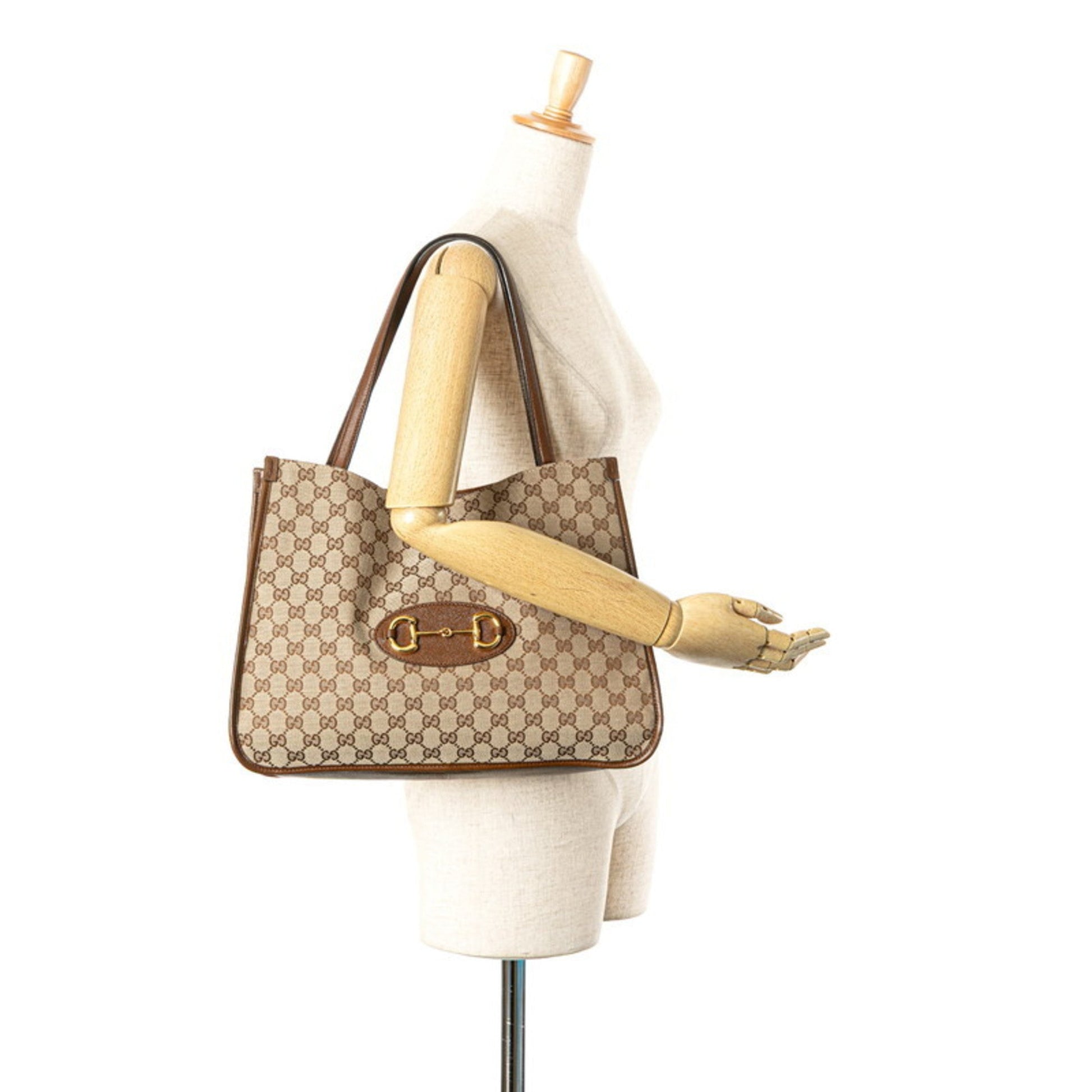 Gucci Gg Canvas Beige Brown Gg Canvas Tote Bag