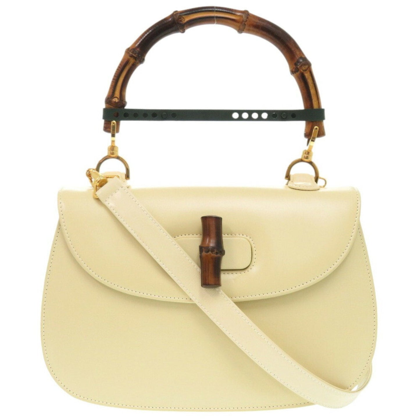 Gucci White Leather Handbag