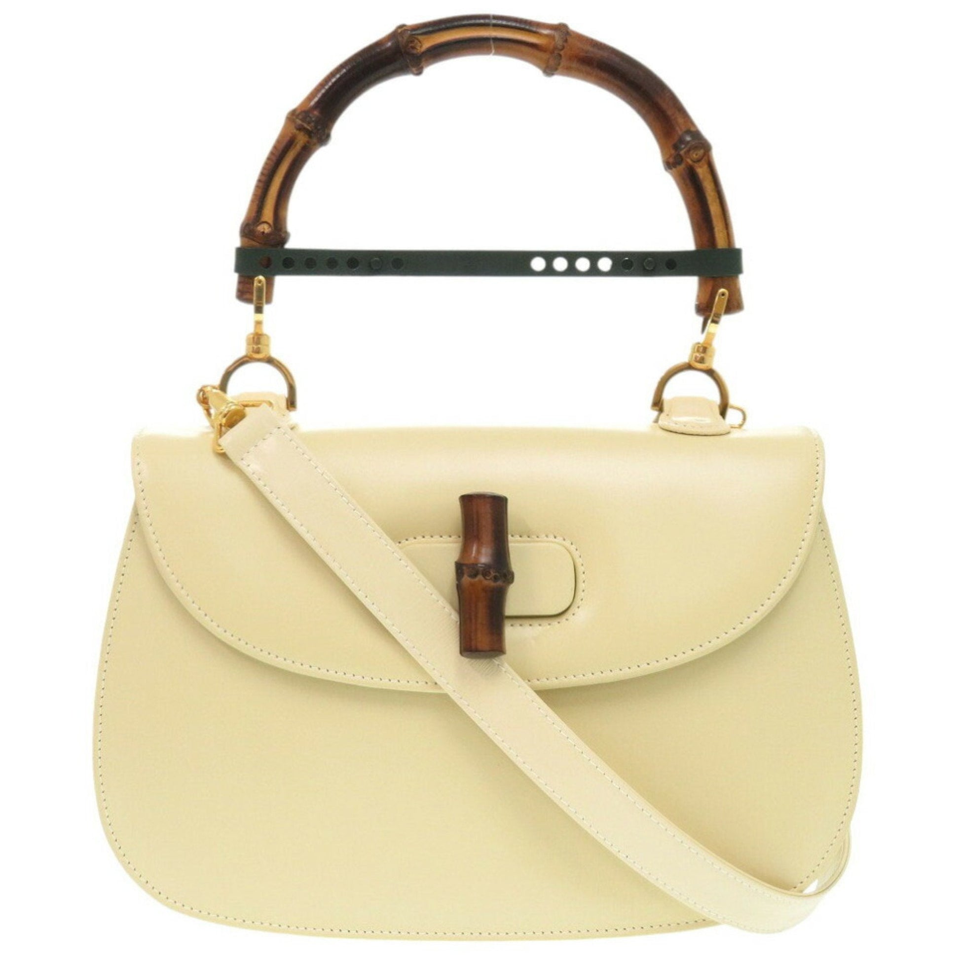 Gucci White Leather Handbag