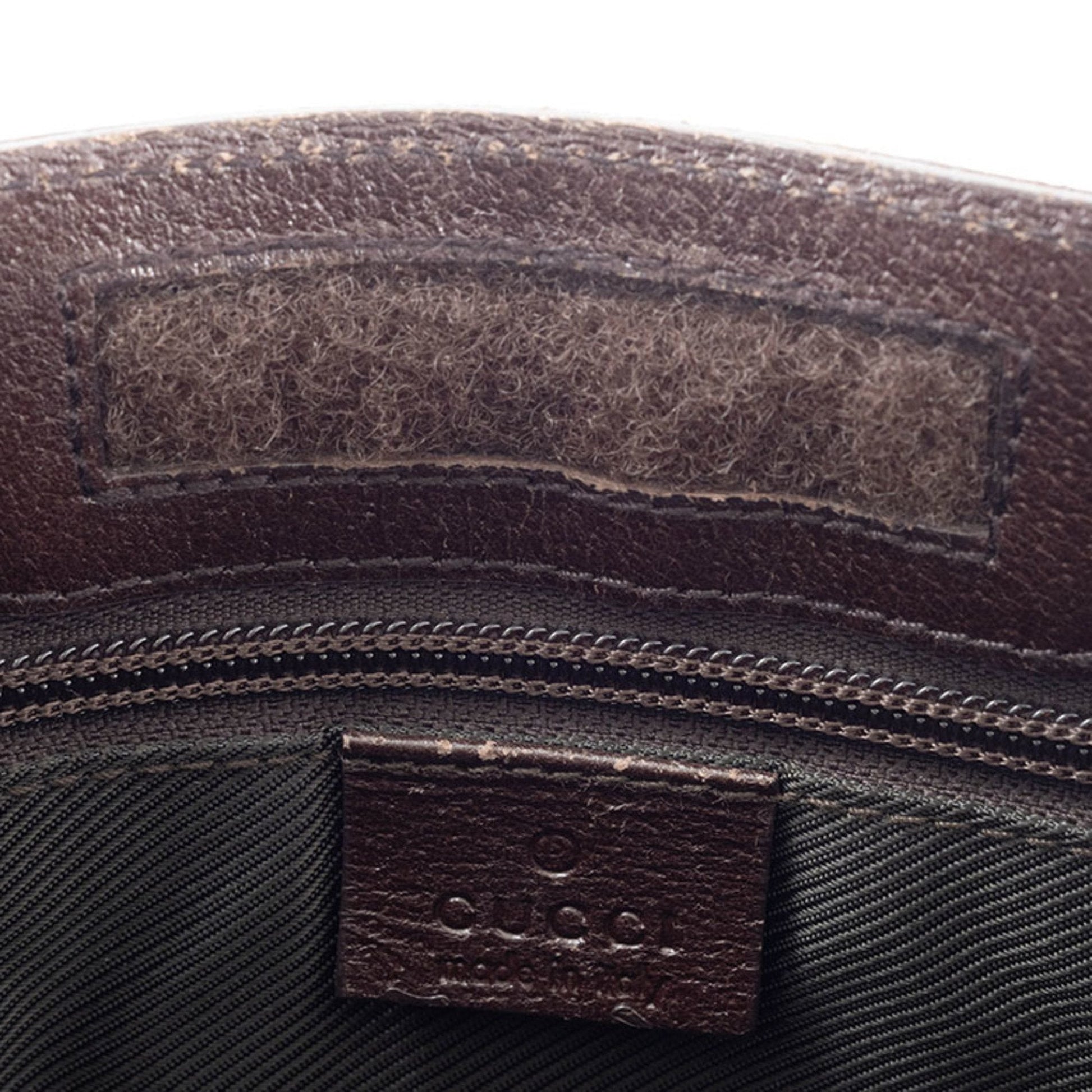 Gucci Gg Canvas Beige Brown Gg Canvas Leather Shoulder Bag