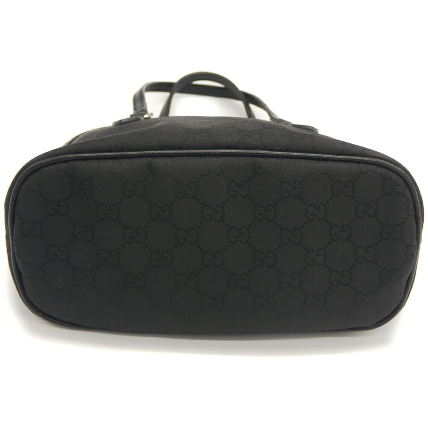 Gucci Black Nylon Leather Handbag Shoulder Bag