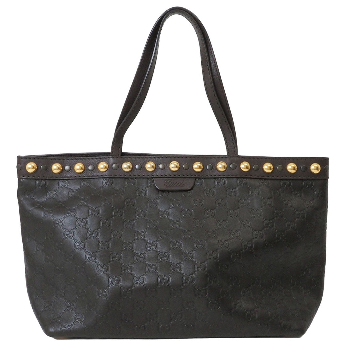 Gucci Guccissima Brown Leather Shoulder Bag Tote Bag