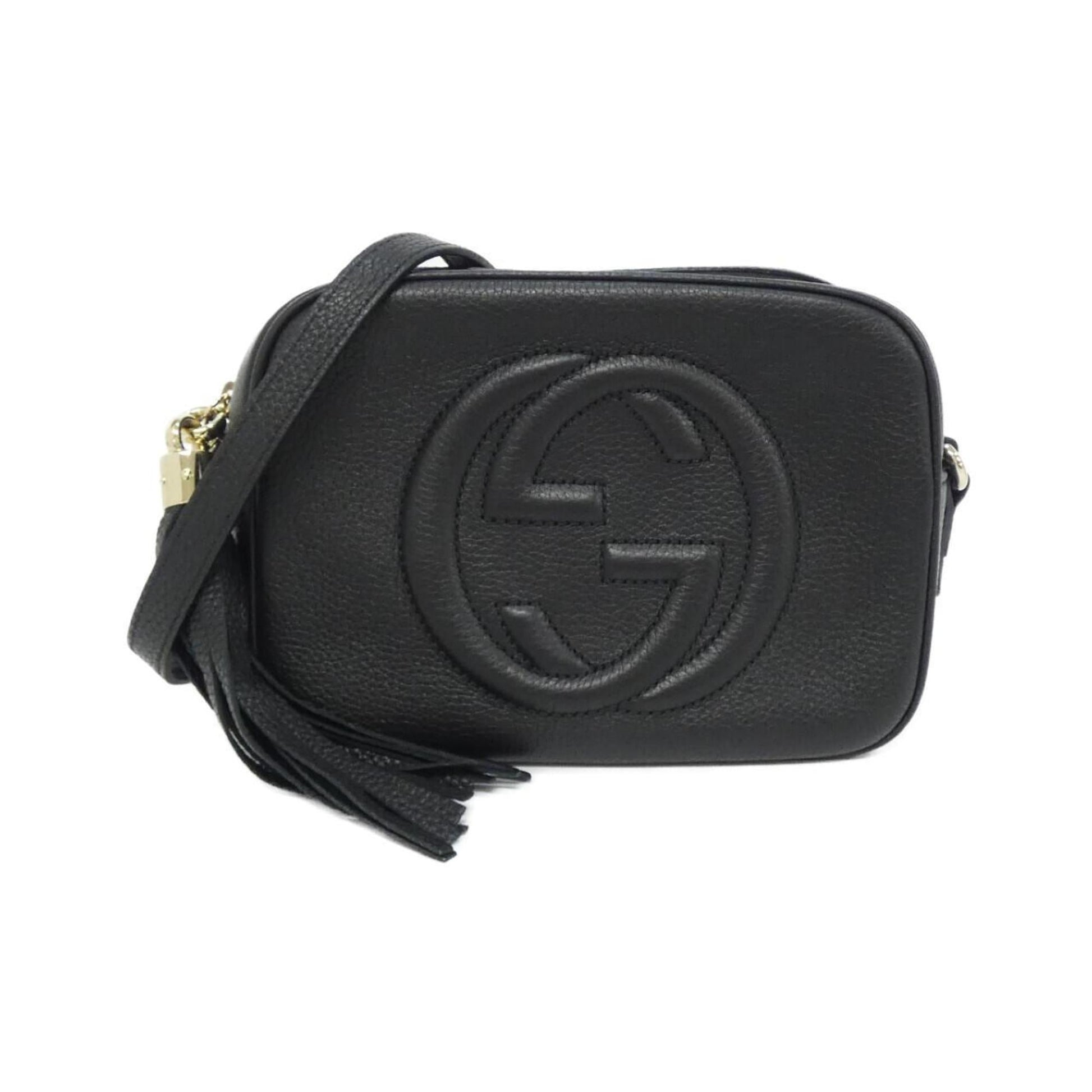 Gucci Black Leather Shoulder Bag