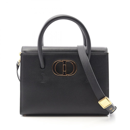 Dior Handbag Christian 7 Leather Black
