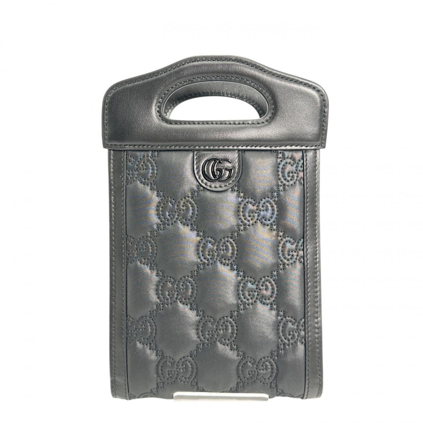 Gucci Black Nylon Leather Shoulder Bag