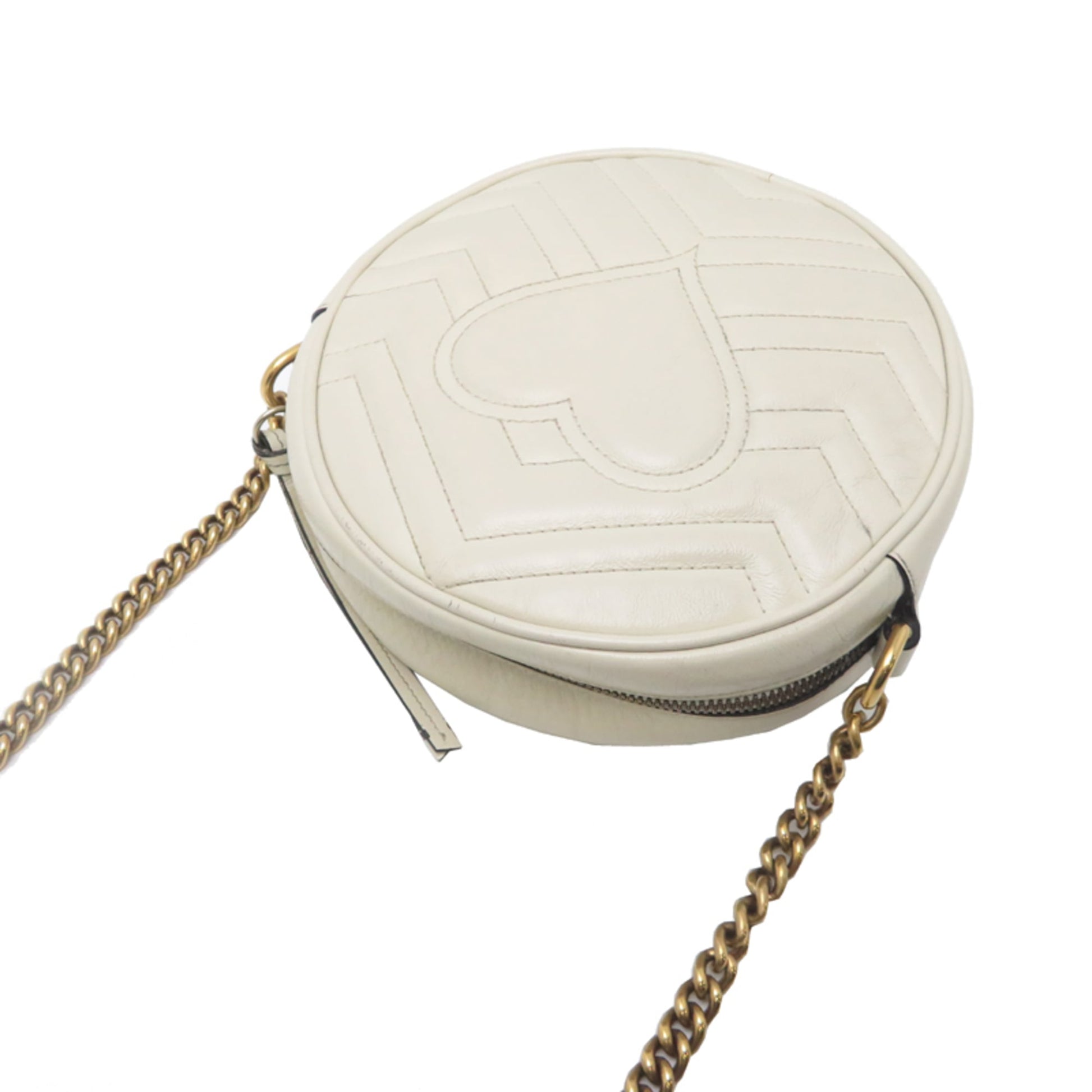 Gucci Ivory Leather Shoulder Bag