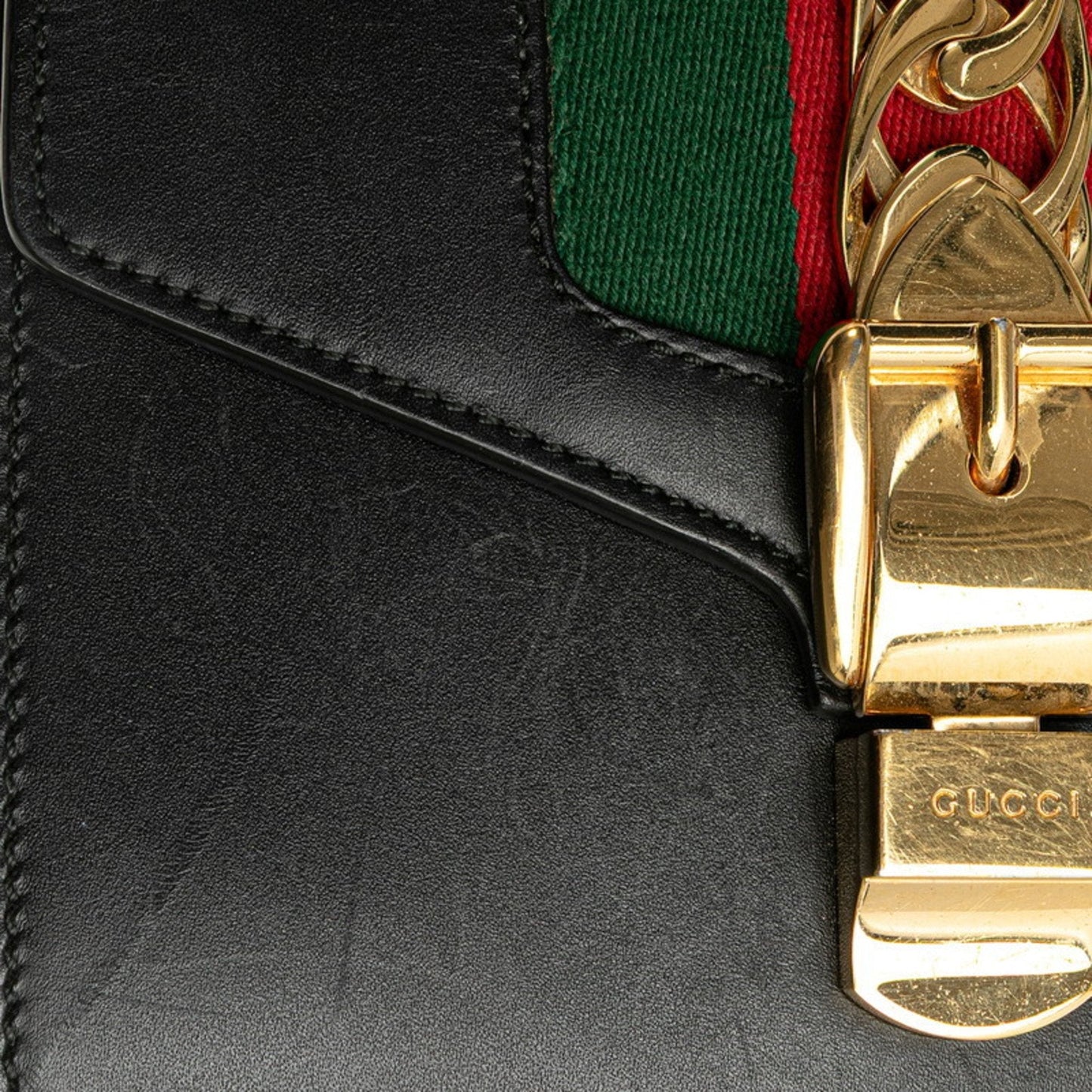 Gucci Black Leather Shoulder Bag