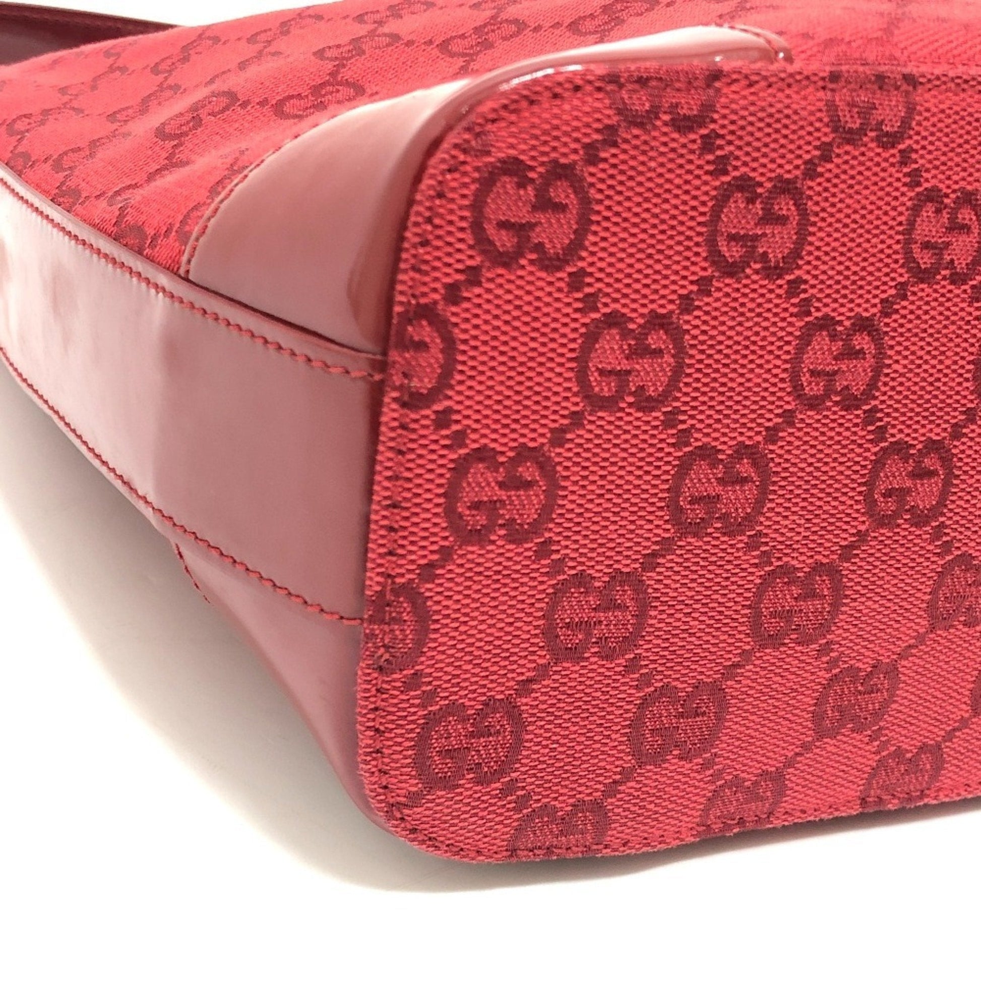 Gucci Gg Canvas Red Color Gg Canvas Handbag Shoulder Bag