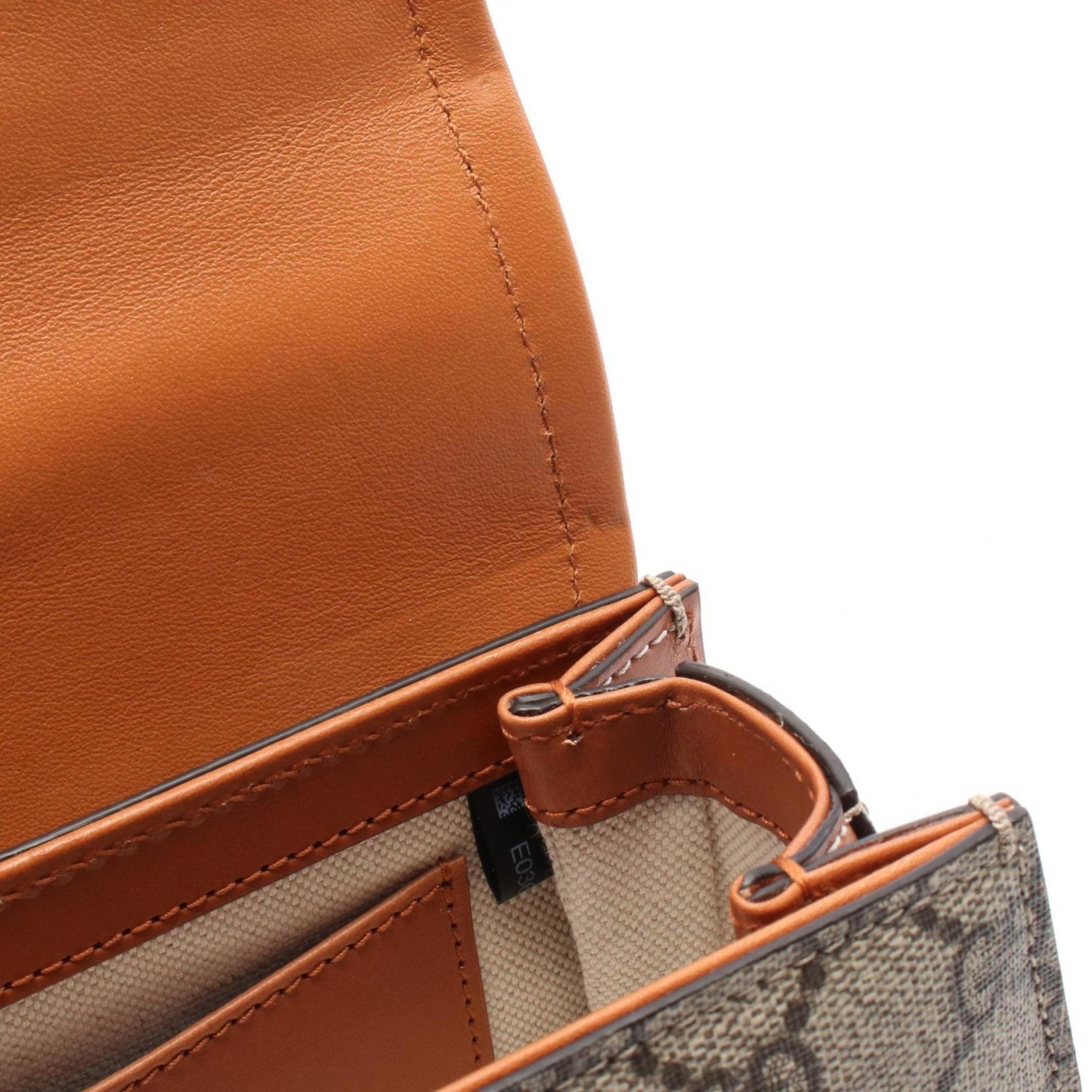 Gucci Bamboo Beige Brown Coated Canvas Fanny Pack