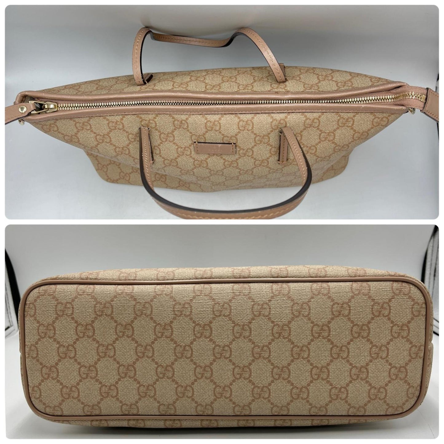 Gucci Beige Gg Supreme Shoulder Bag Tote Bag