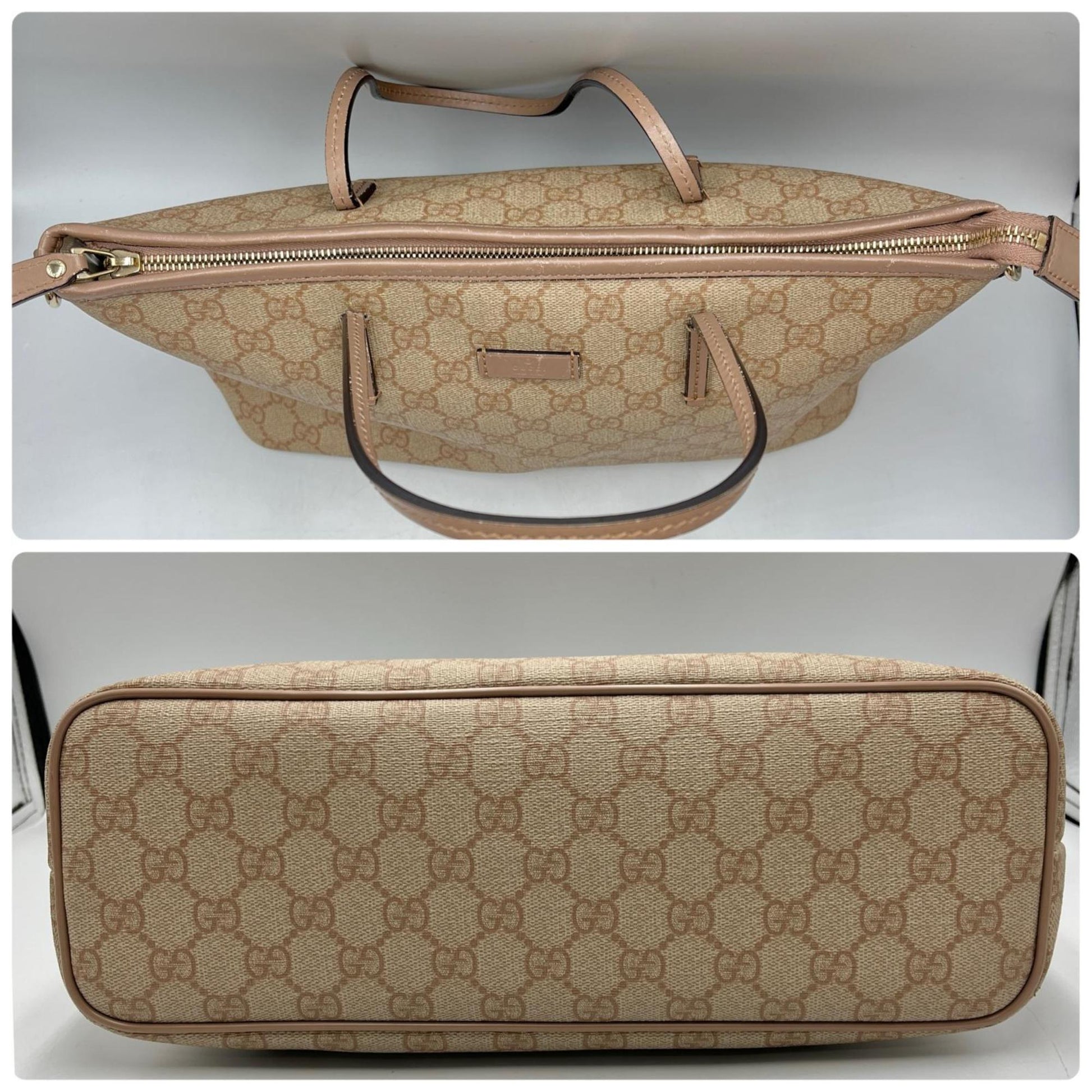 Gucci Beige Gg Supreme Shoulder Bag Tote Bag