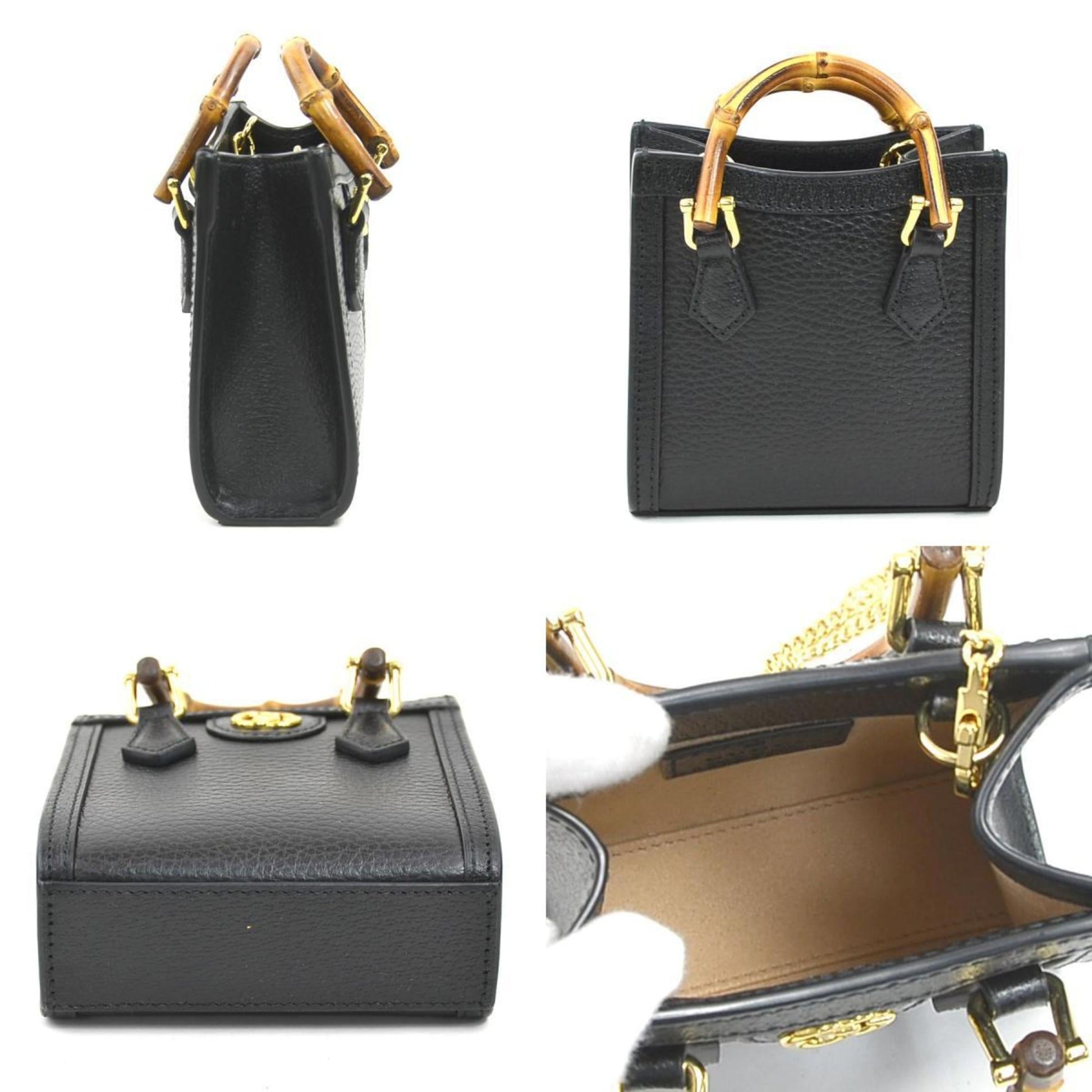 Gucci Black Leather Shoulder Bag