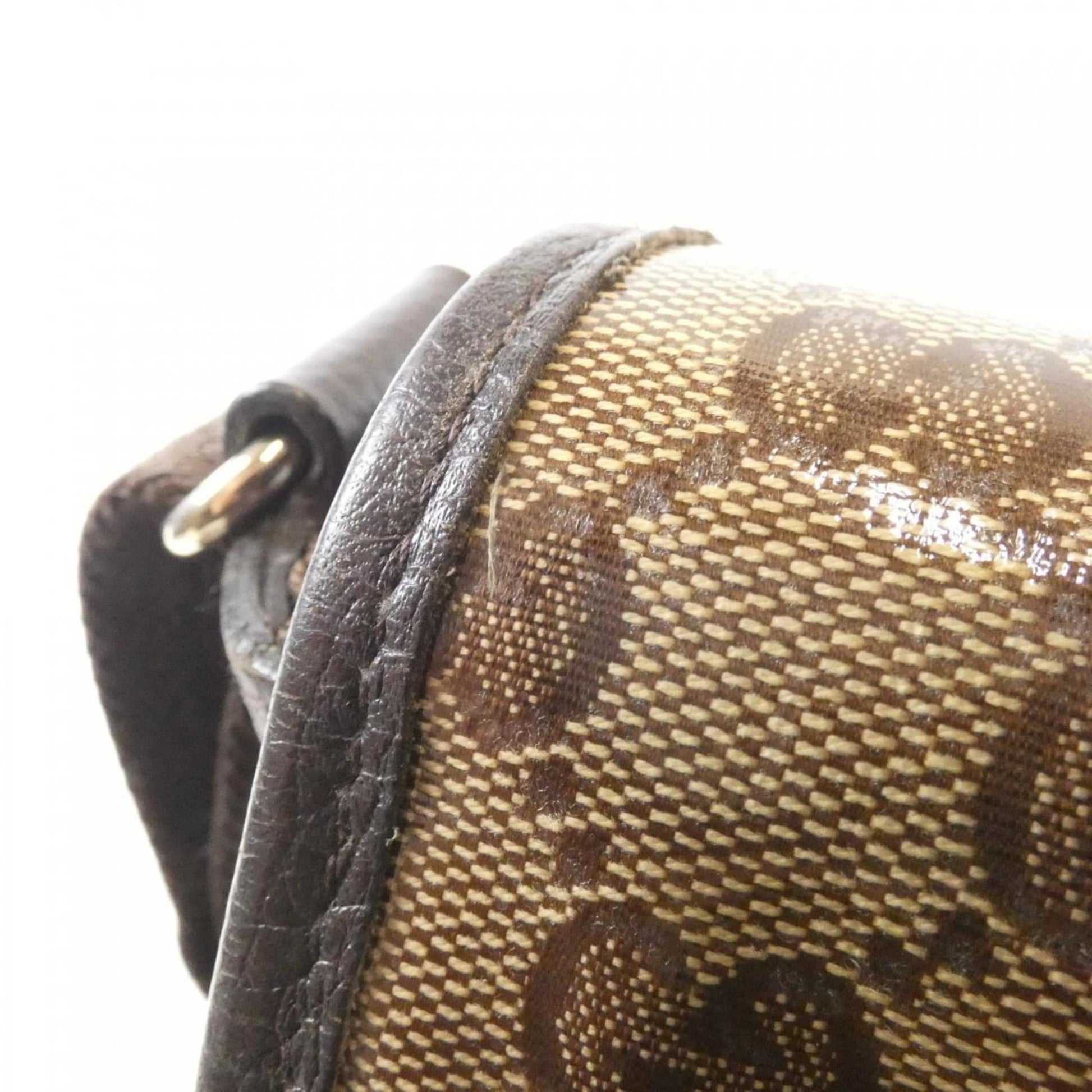 Gucci Beige Brown Gg Crystal Shoulder Bag