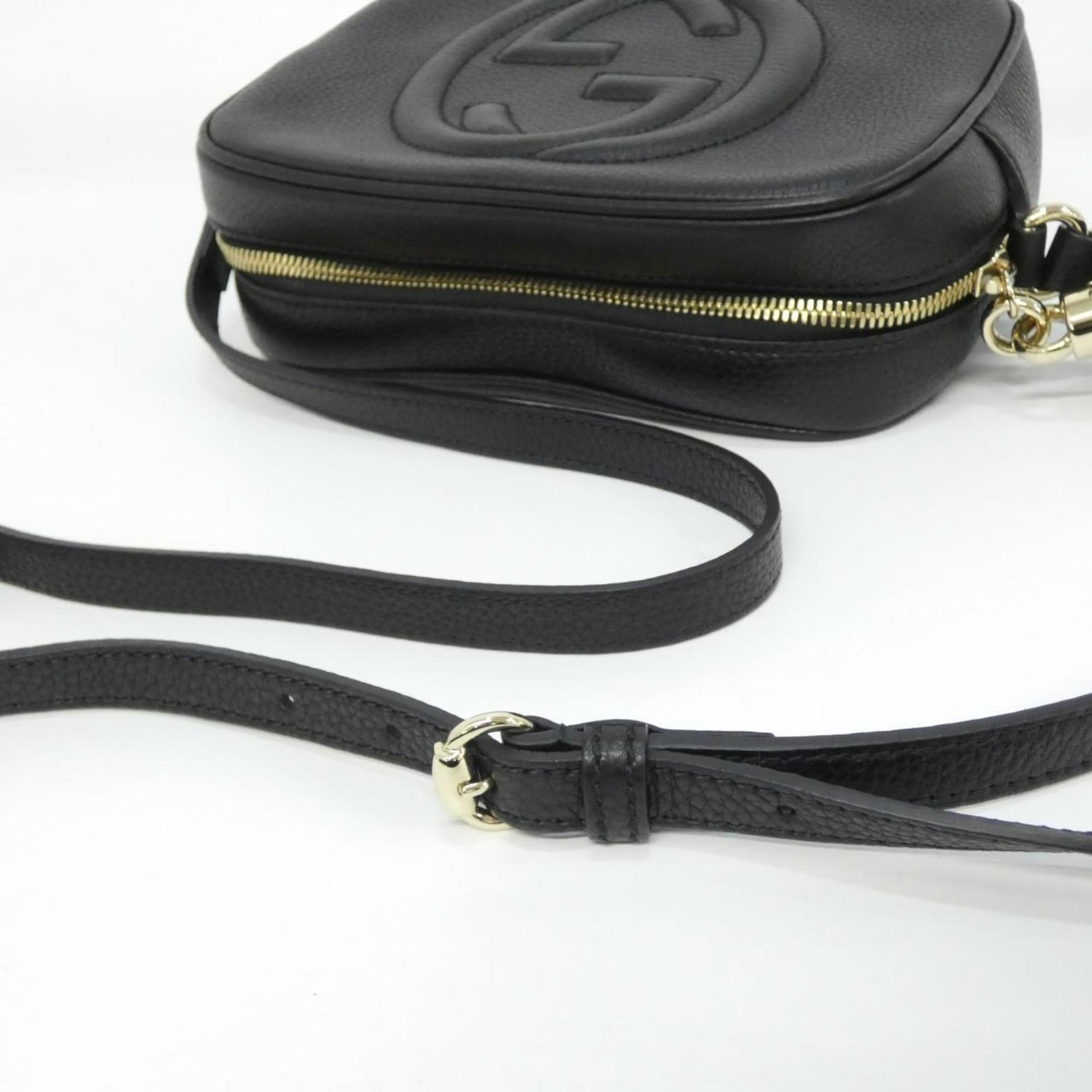 Gucci Black Leather Shoulder Bag