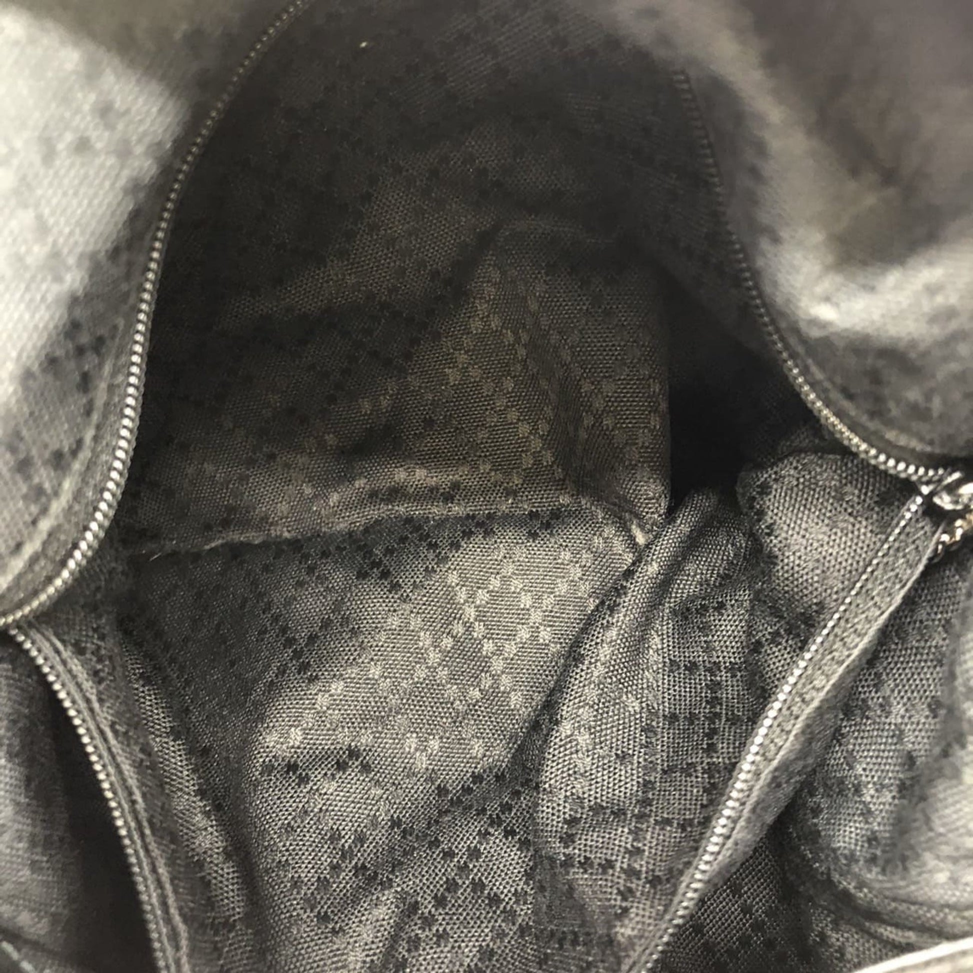 Gucci Black Bamboo Nylon Handbag Shoulder Bag