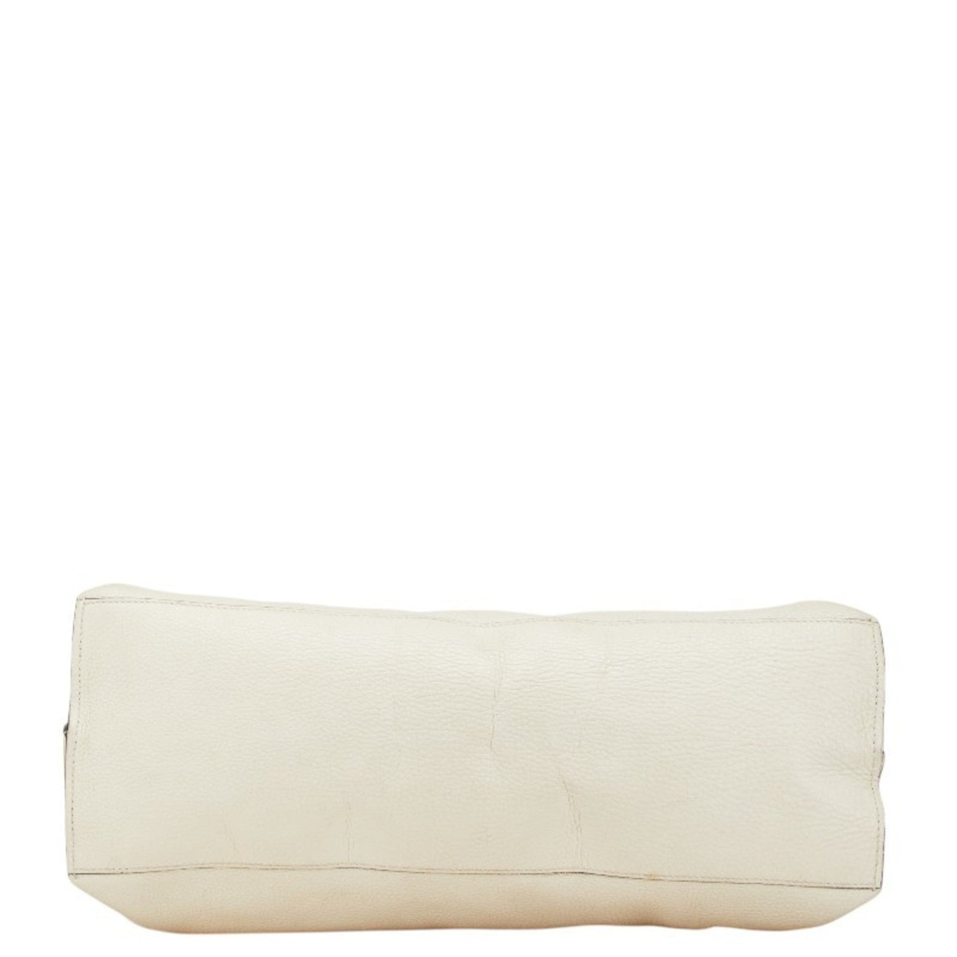 Gucci White Leather Shoulder Bag Tote Bag