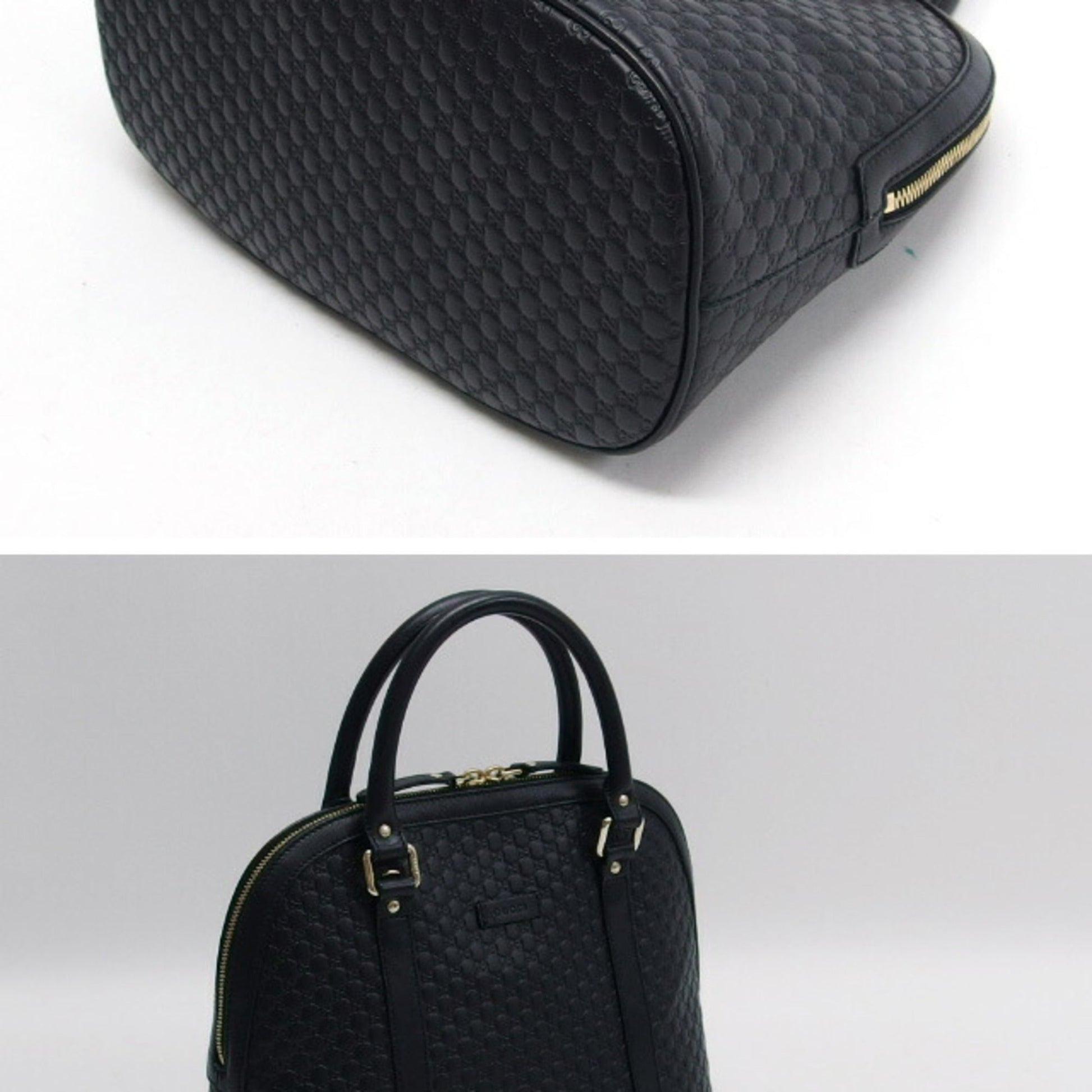 Gucci Microguccissima Black Leather Handbag Shoulder Bag