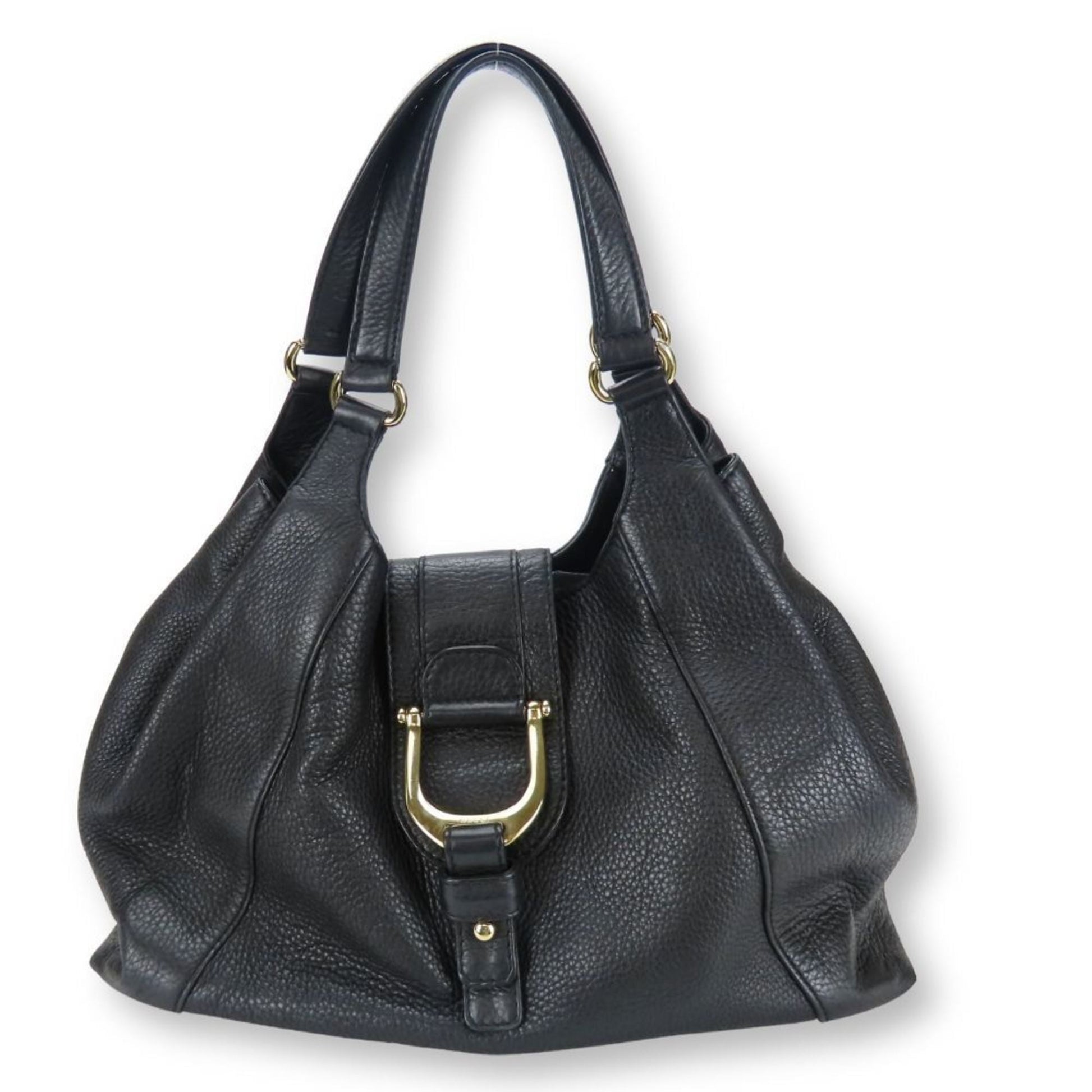 Gucci Black Leather Tote Bag