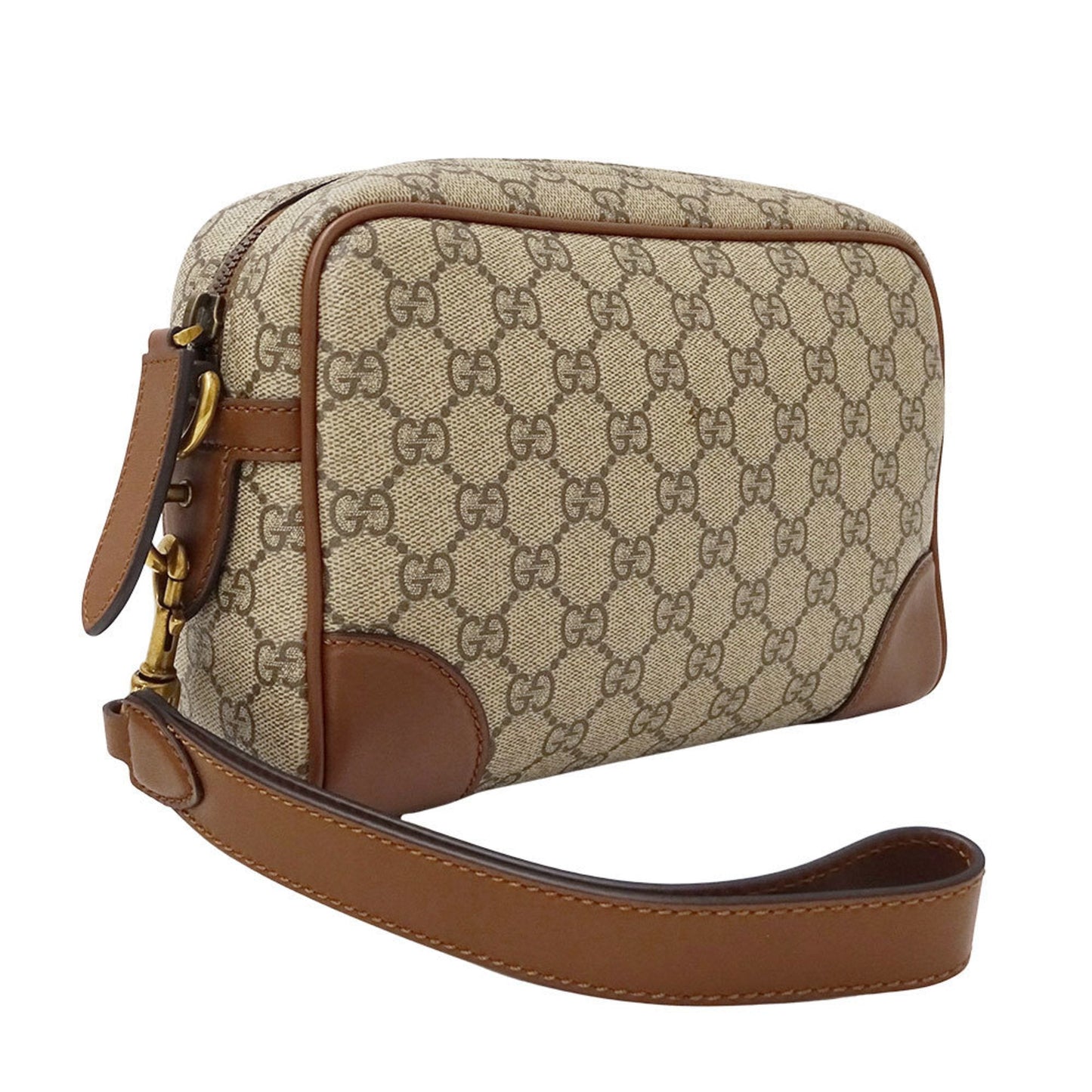 Gucci Beige Brown Gg Supreme Shoulder Bag