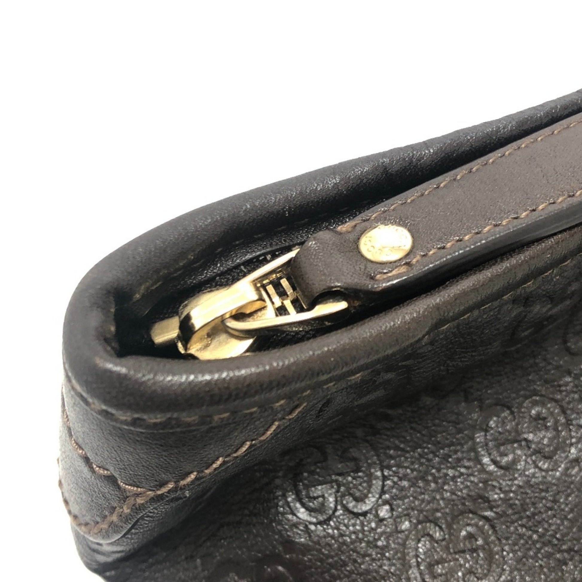 Gucci Brown Leather Handbag Tote Bag