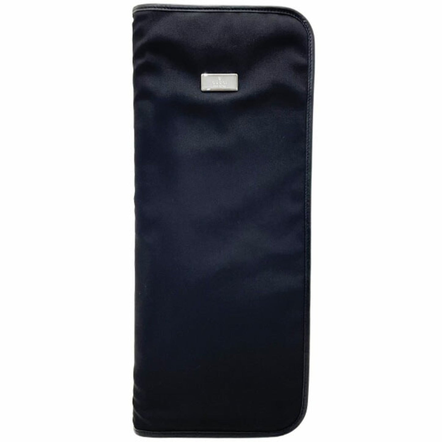 Gucci Black Nylon Leather Pouch