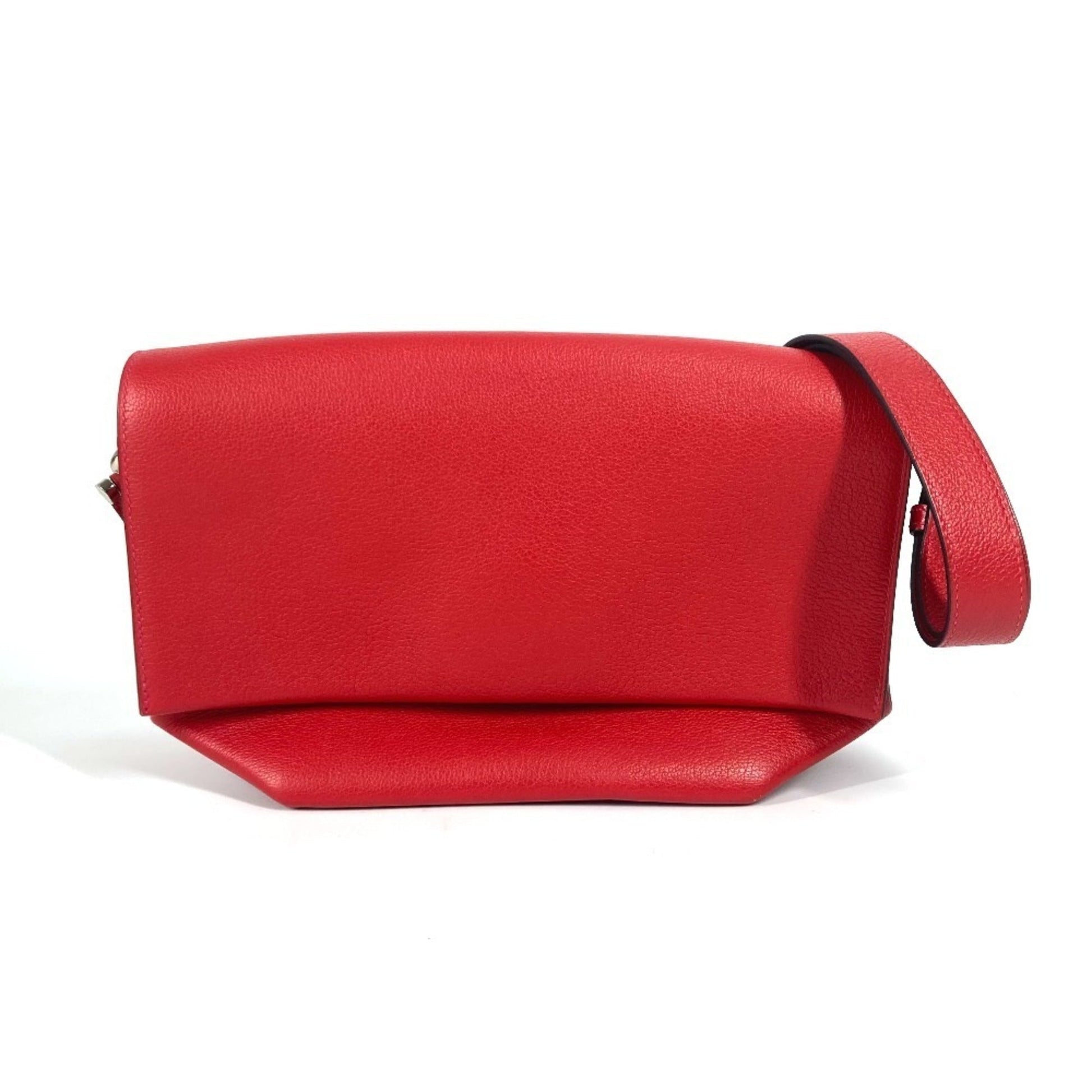 Hermes Color Pochette Shoulder Bag Red Pink