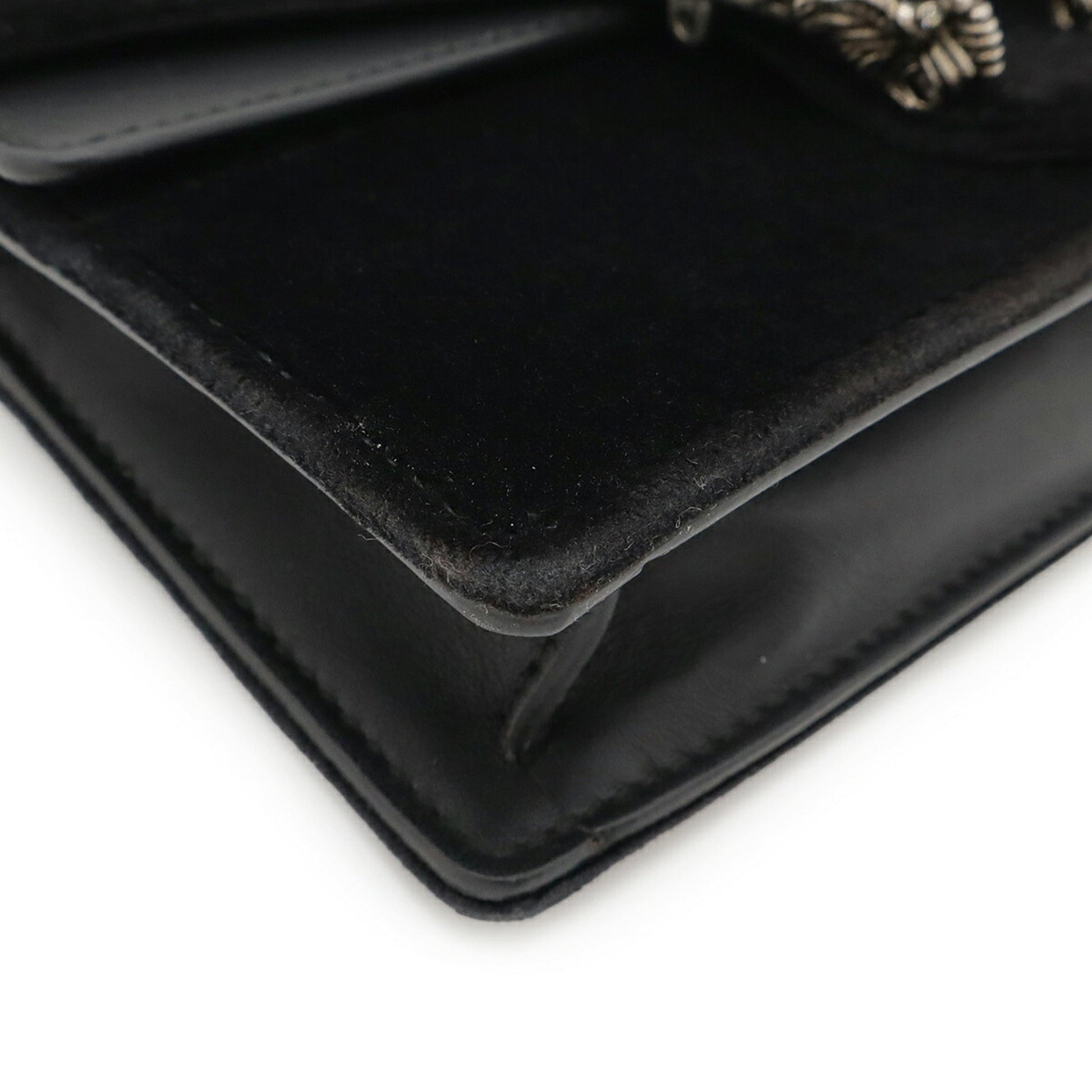 Gucci Black Suede Leather Clutch Bag Shoulder Bag
