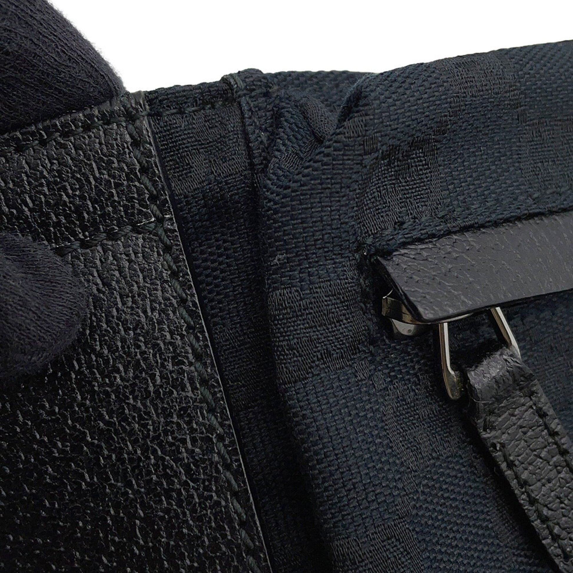 Gucci Sherry Line Black Gg Canvas Sling Bag