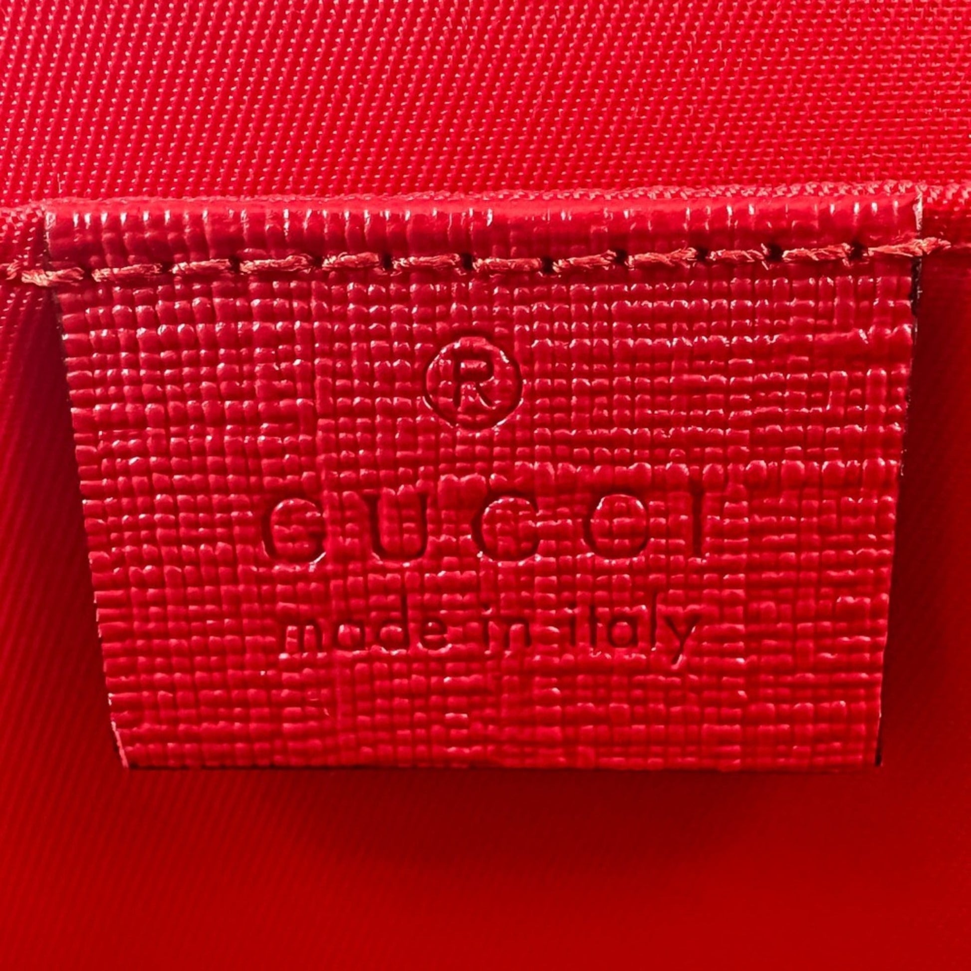 Gucci Beige Red Color Gg Supreme Tote Bag