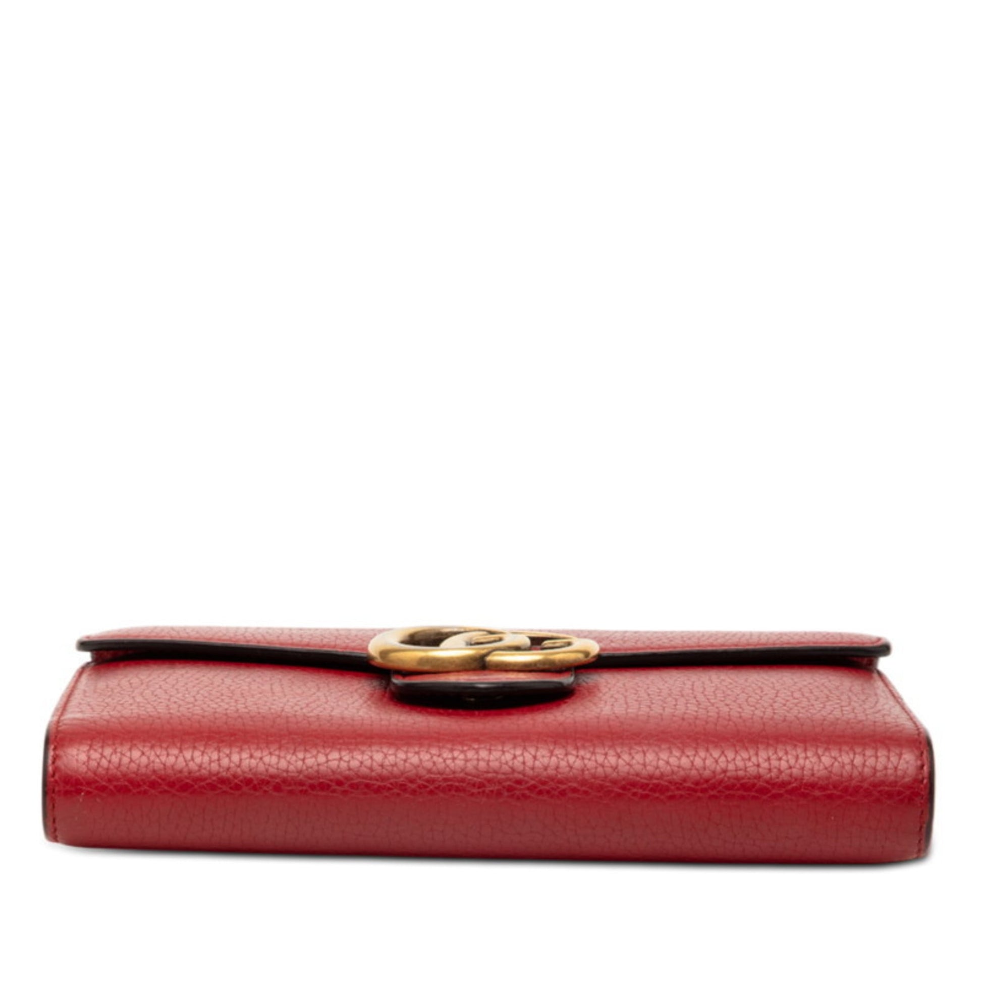 Gucci Red Color Leather Shoulder Bag