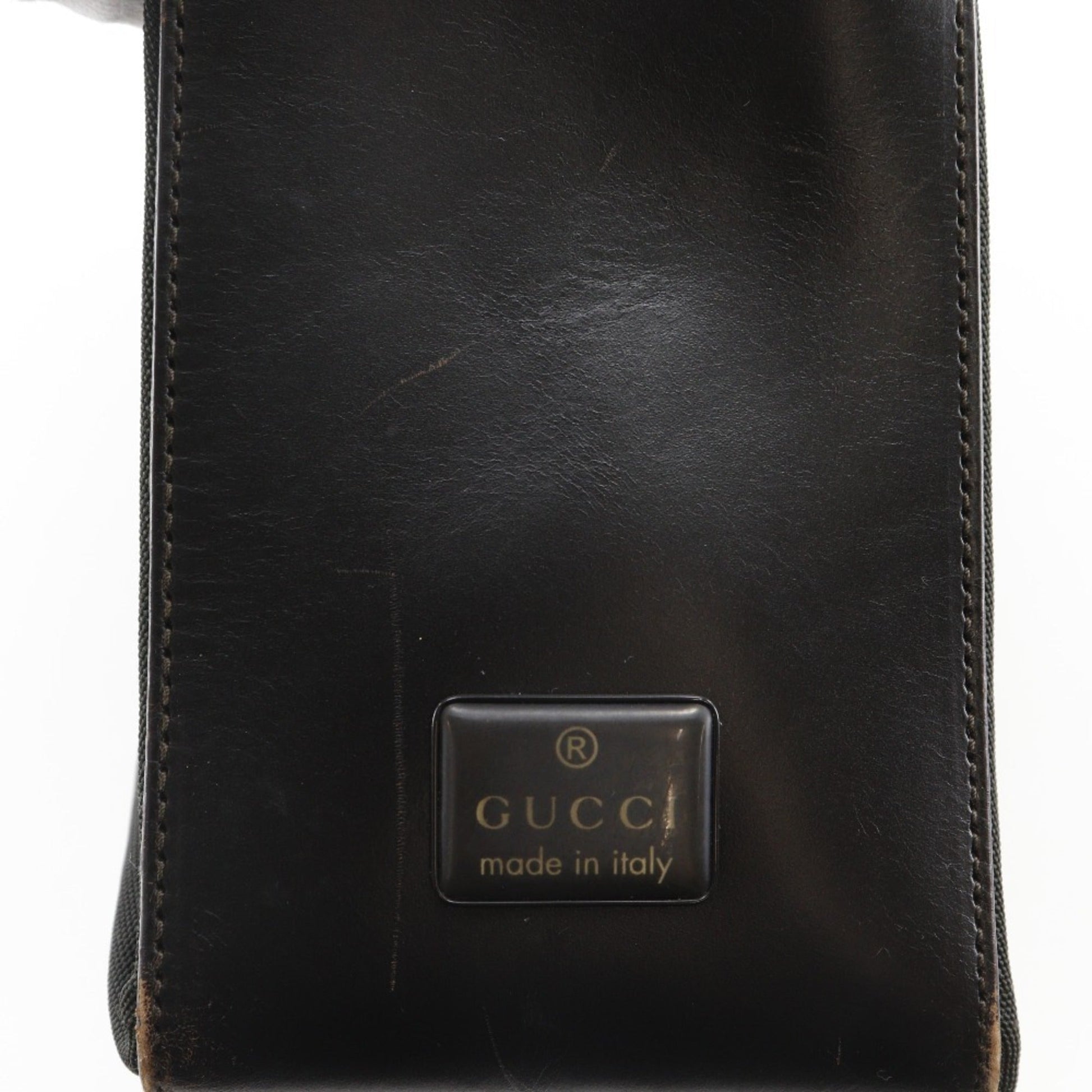 Gucci Black Nylon Canvas Shoulder Bag