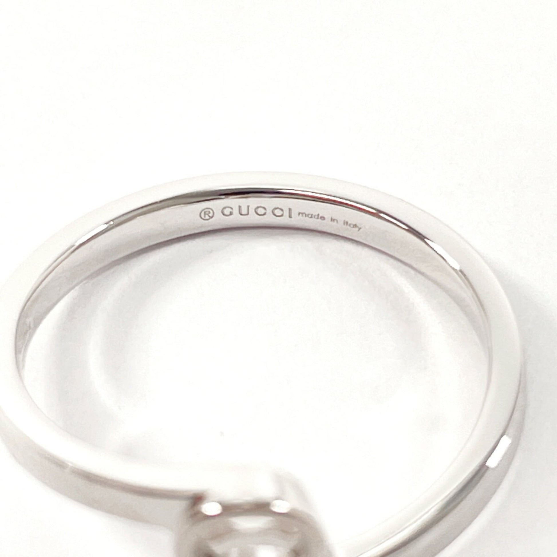 Gucci Silver White Gold (18K) Band Ring