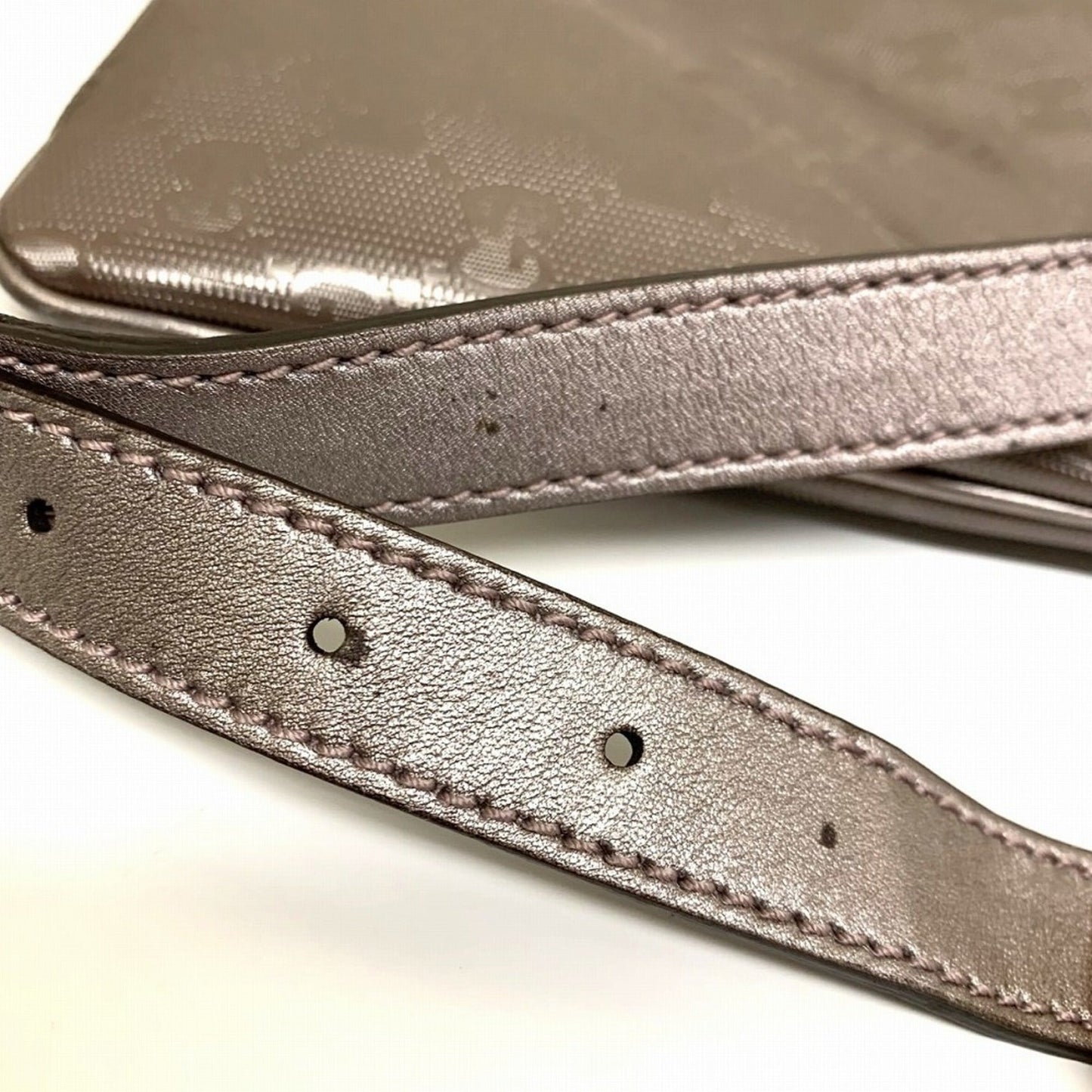 Gucci Gg Imprimé Metallic Pink Gg Imprimé Shoulder Bag Sling Bag