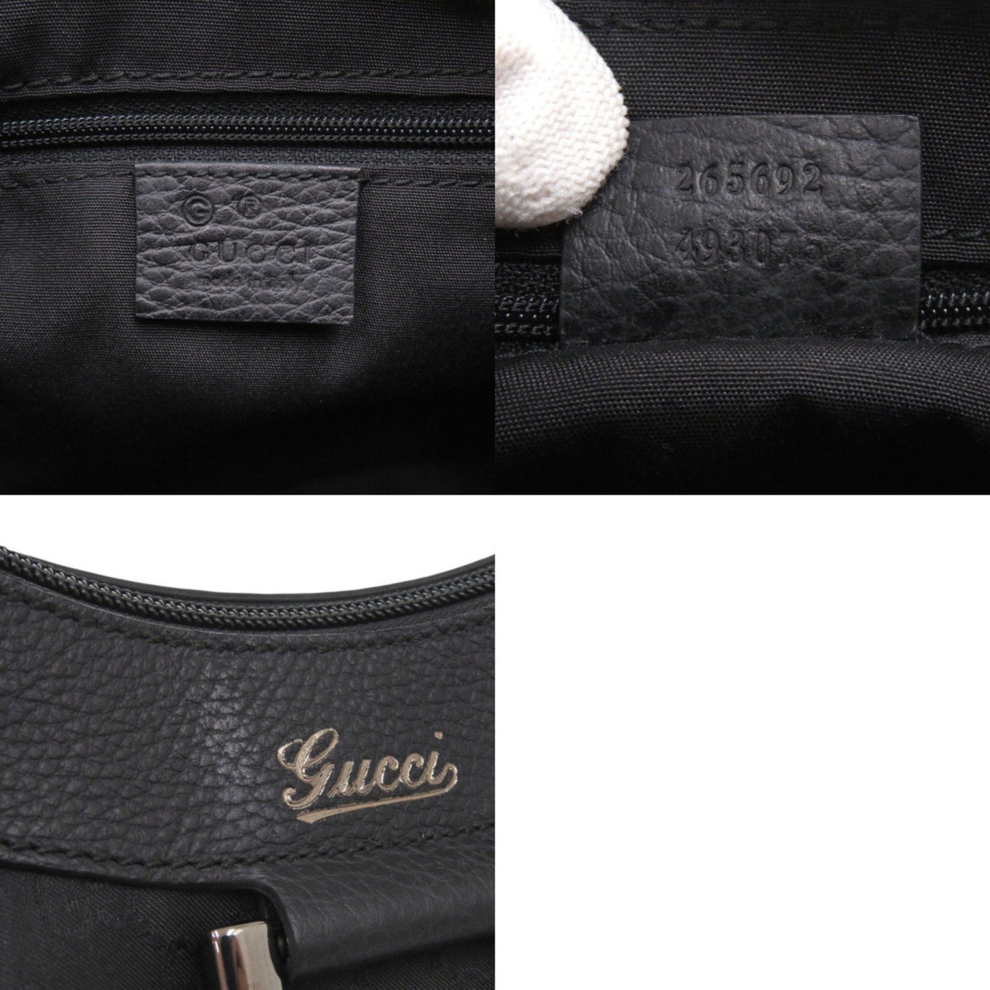Gucci Black Nylon Handbag Shoulder Bag