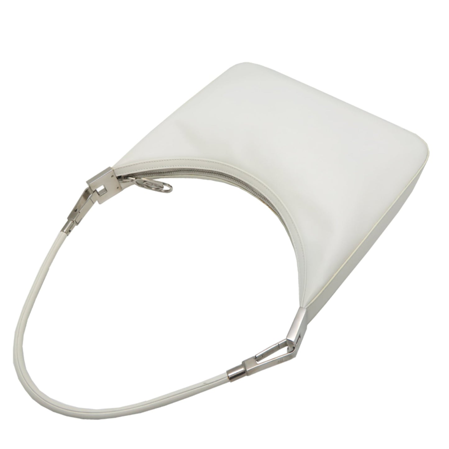 Gucci White Leather Shoulder Bag