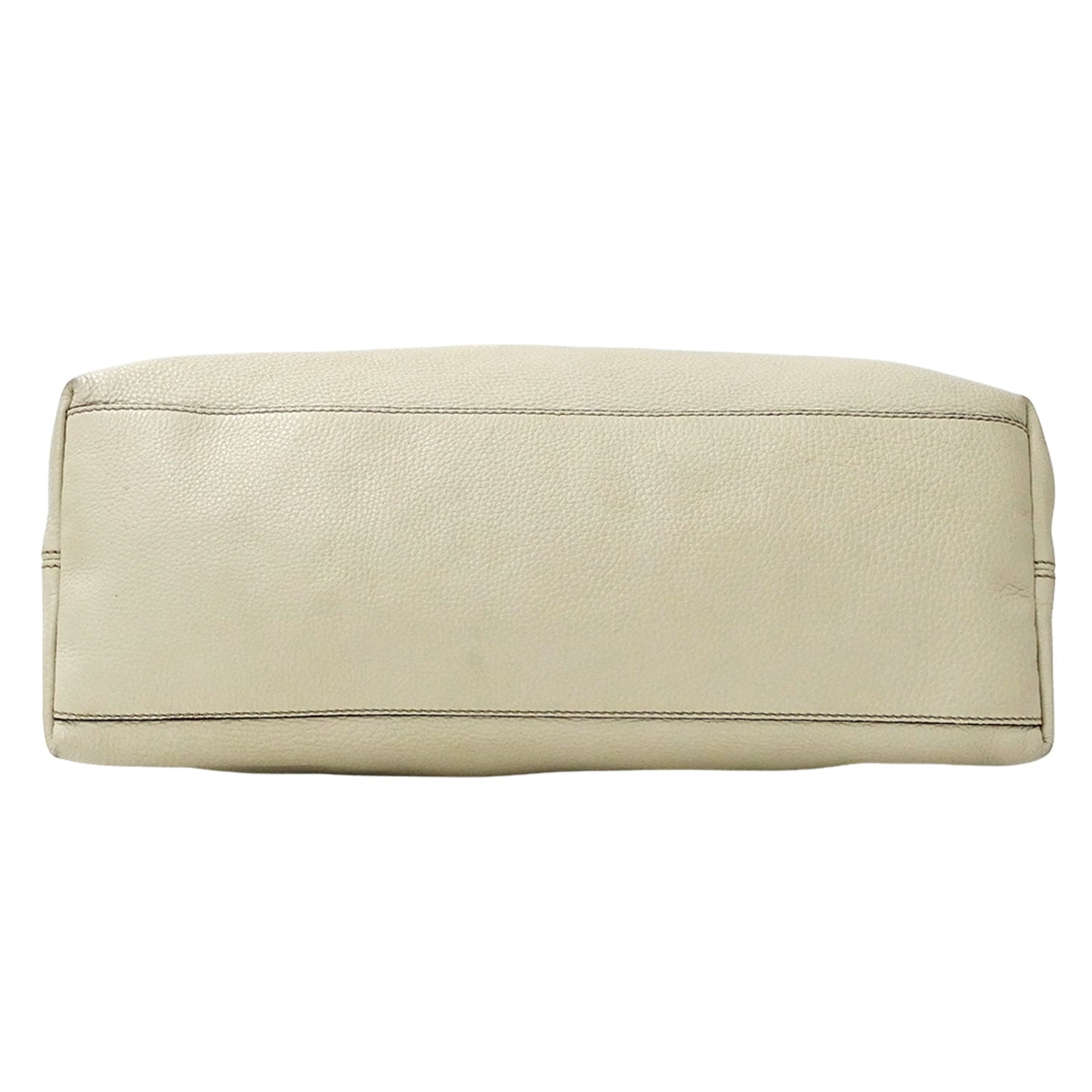 Gucci White Leather Tote Bag