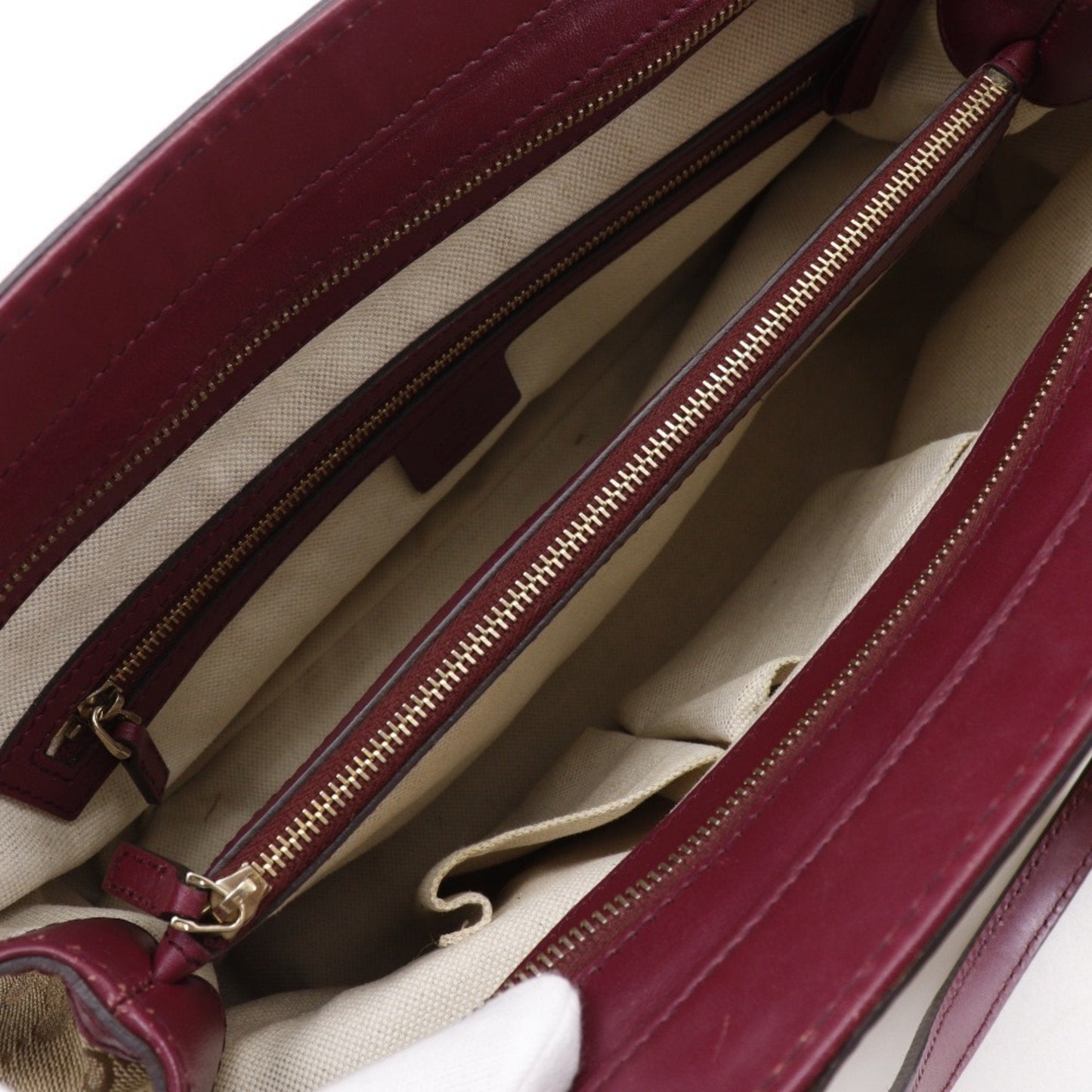 Gucci Red Color Gg Canvas Tote Bag