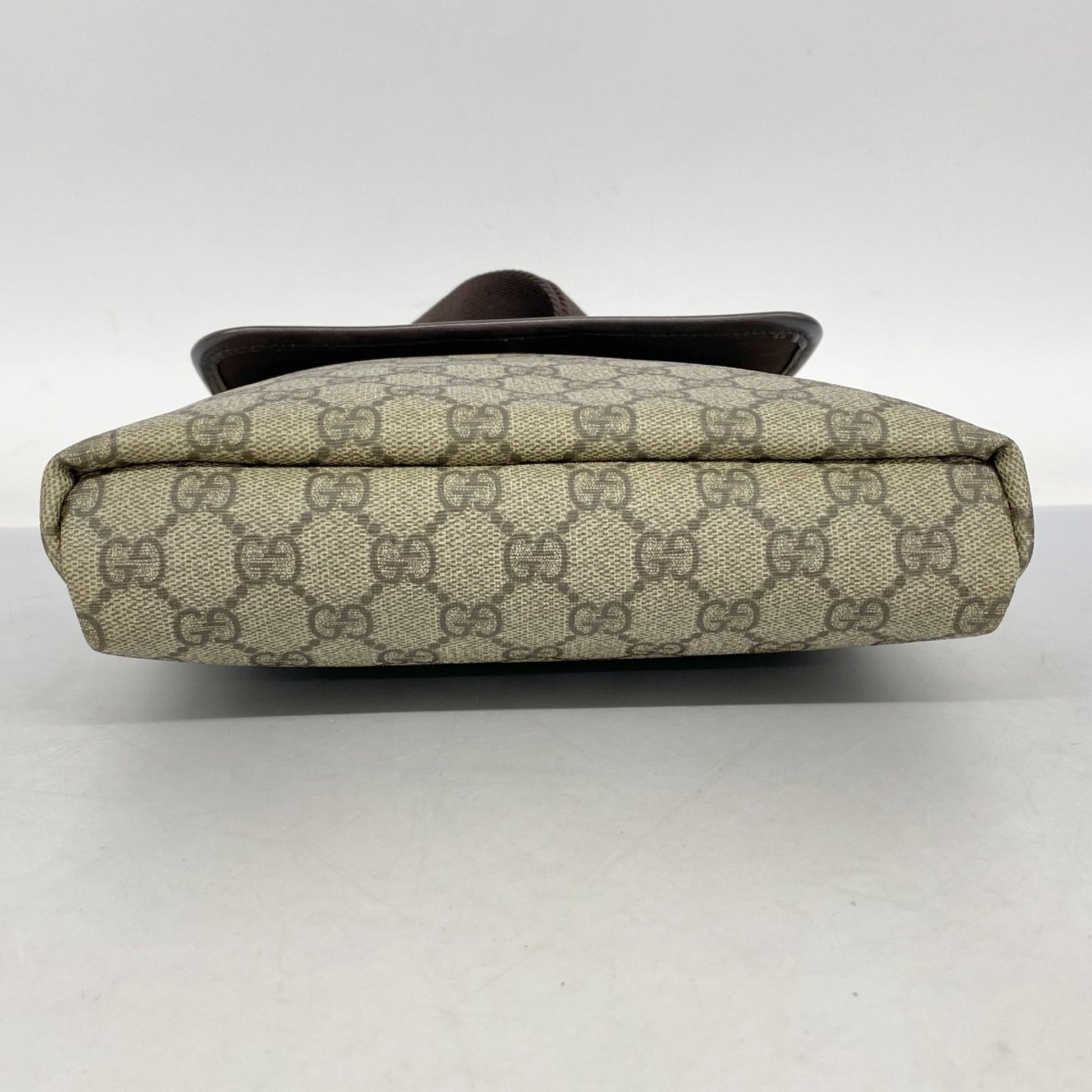 Gucci Beige Brown Pvc Shoulder Bag