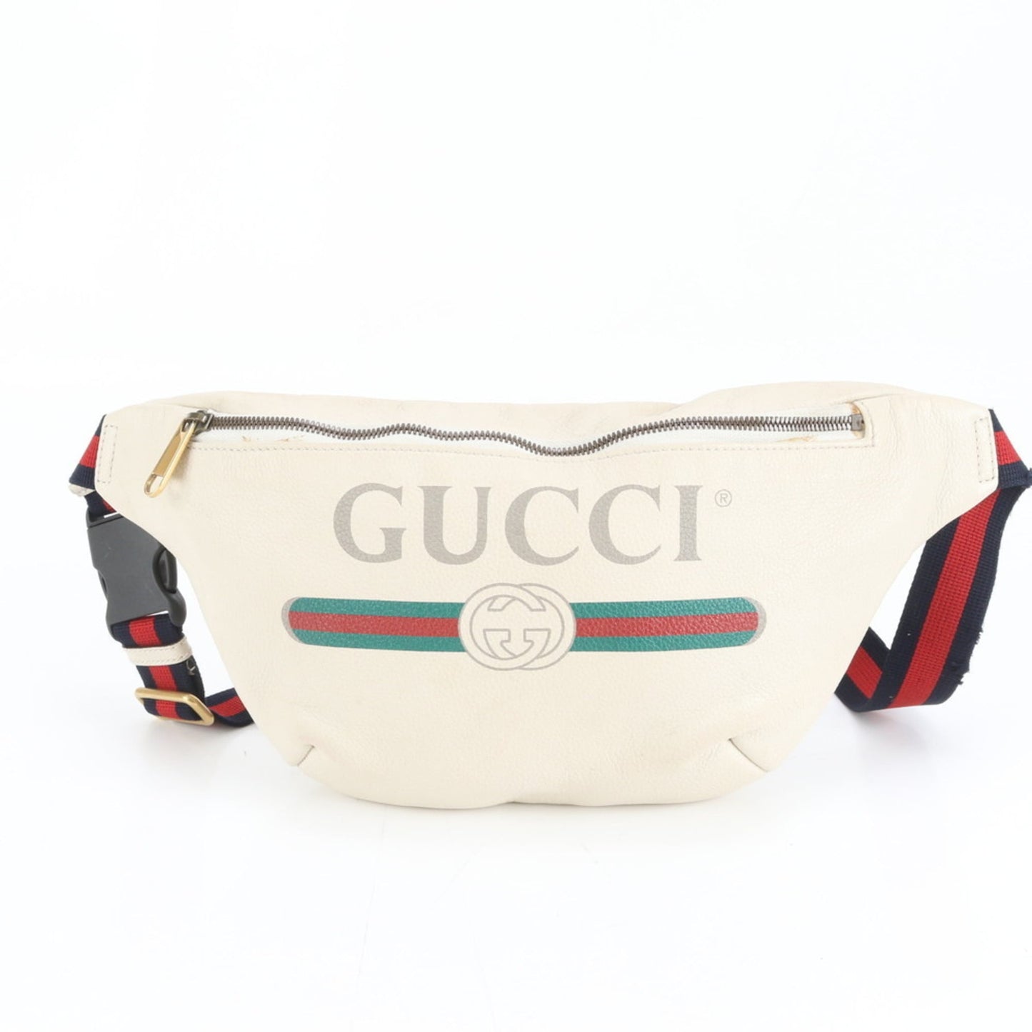 Gucci Beige Leather Pouch Sling Bag