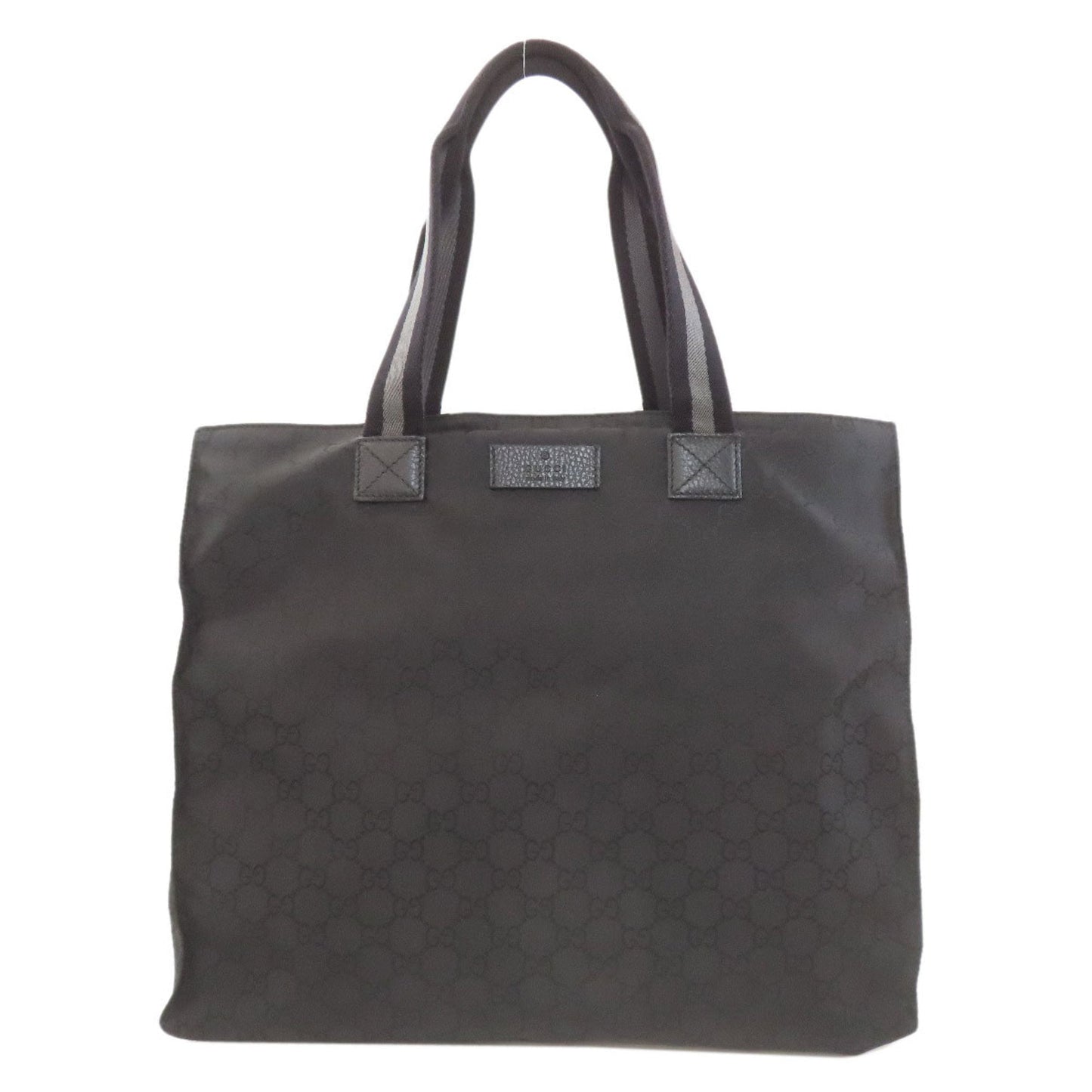 Gucci Black Nylon Canvas Tote Bag