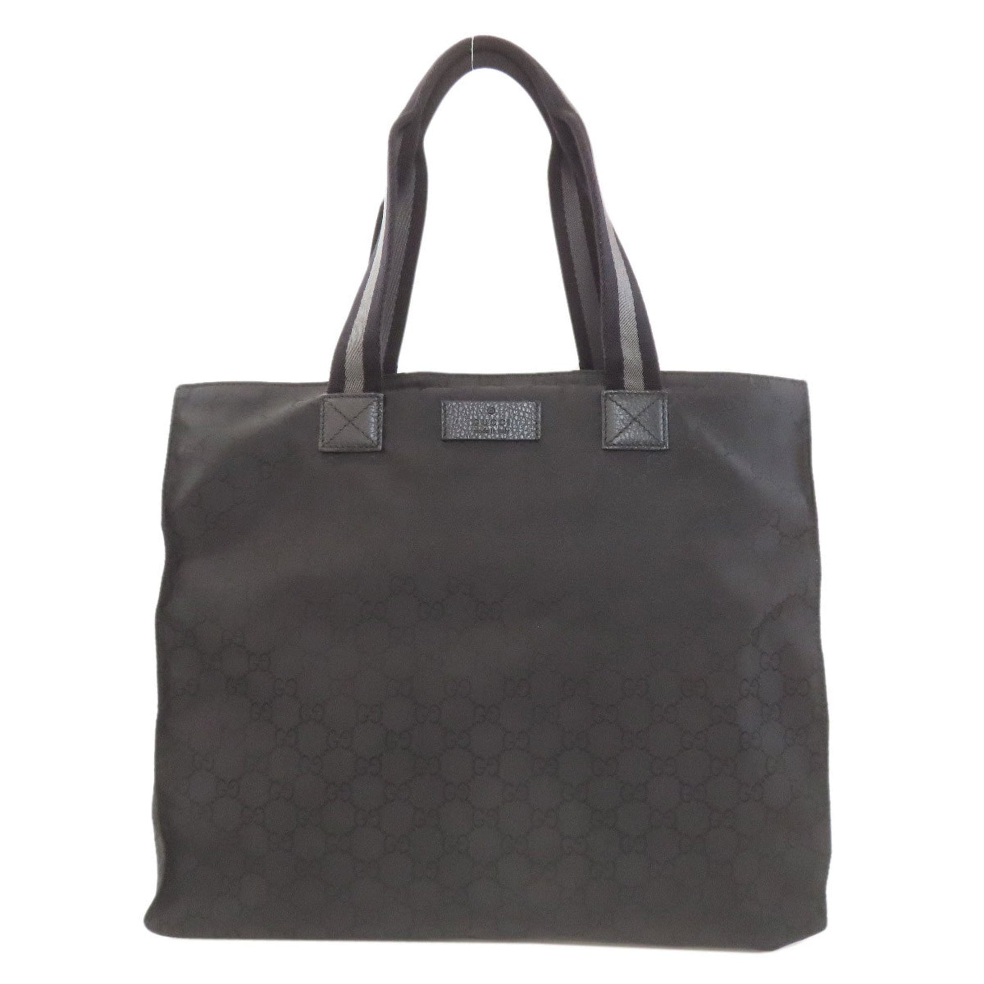 Gucci Black Nylon Canvas Tote Bag