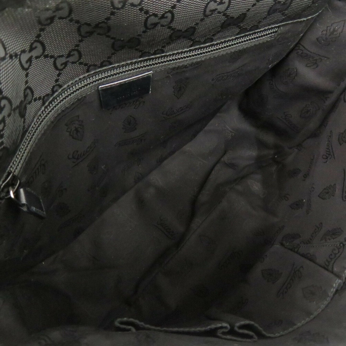 Gucci Black Coated Canvas Pvc Messenger Bag Shoulder Bag