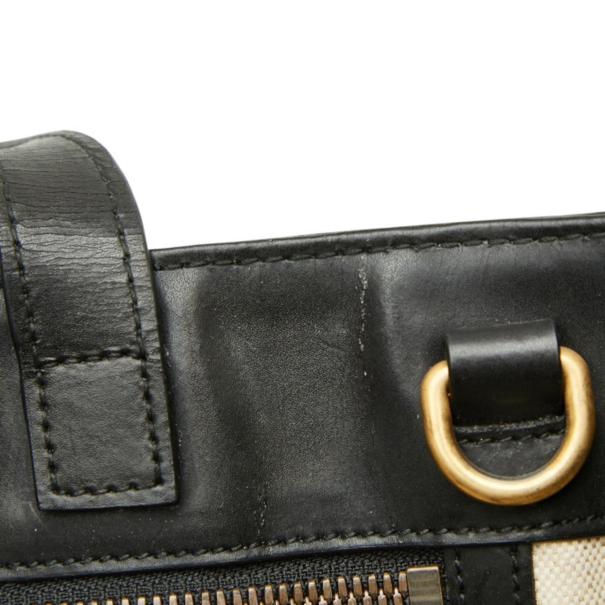 Gucci Beige Pvc Leather Tote Bag